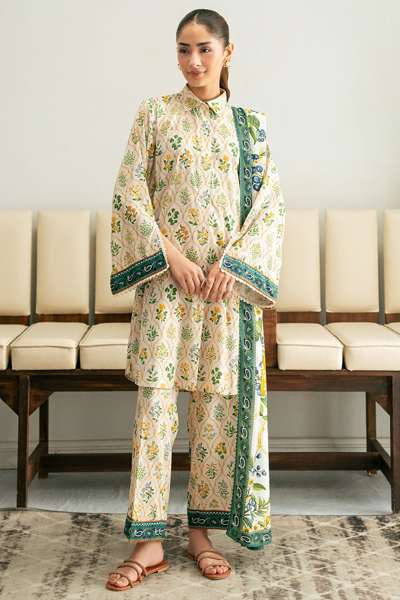 Lemon Drop-3Pc (Shirt, Trouser & Dupatta)