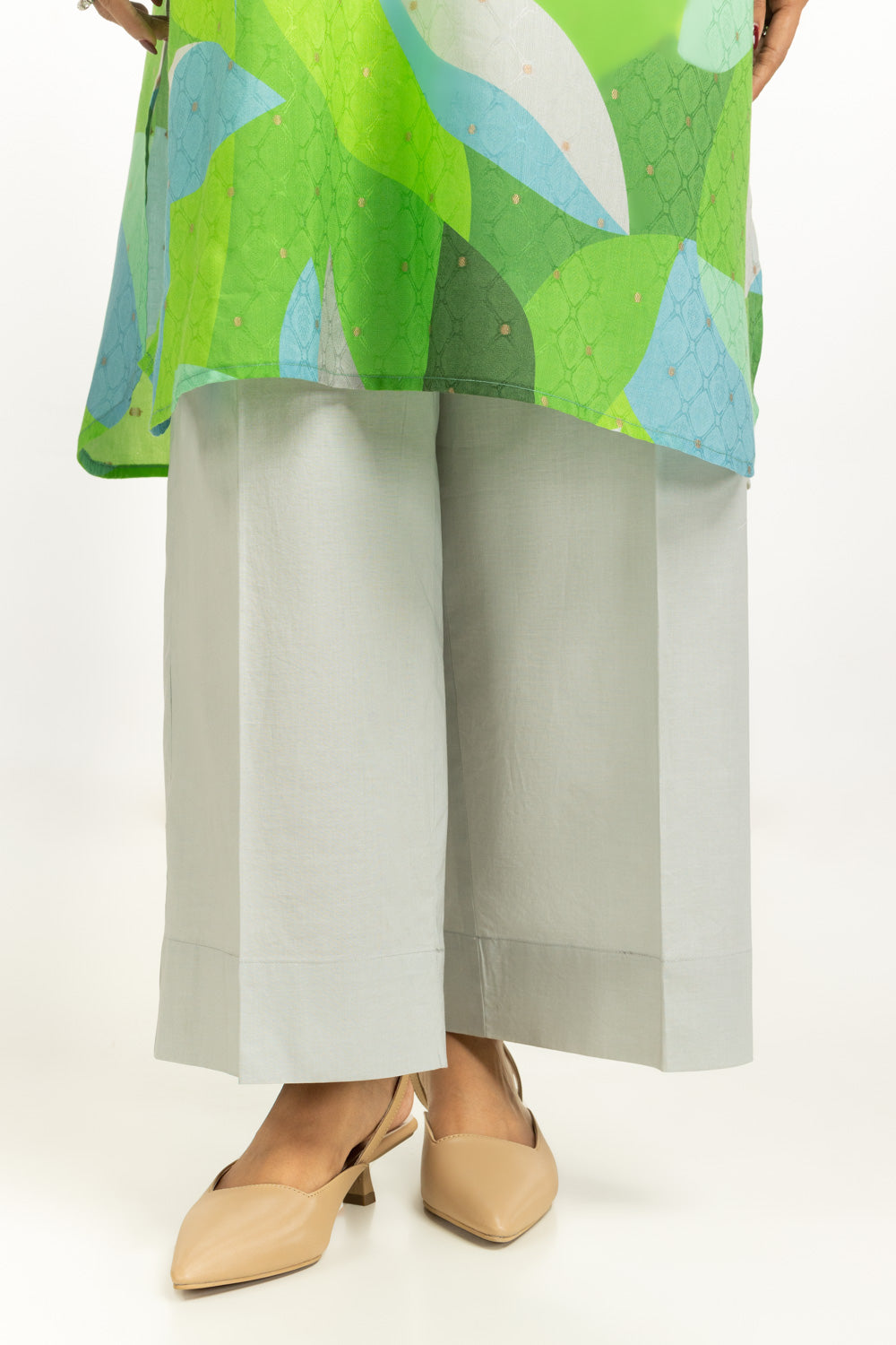 Lurex Jacquard Printed Co-Ord Set IPST-55265-B
