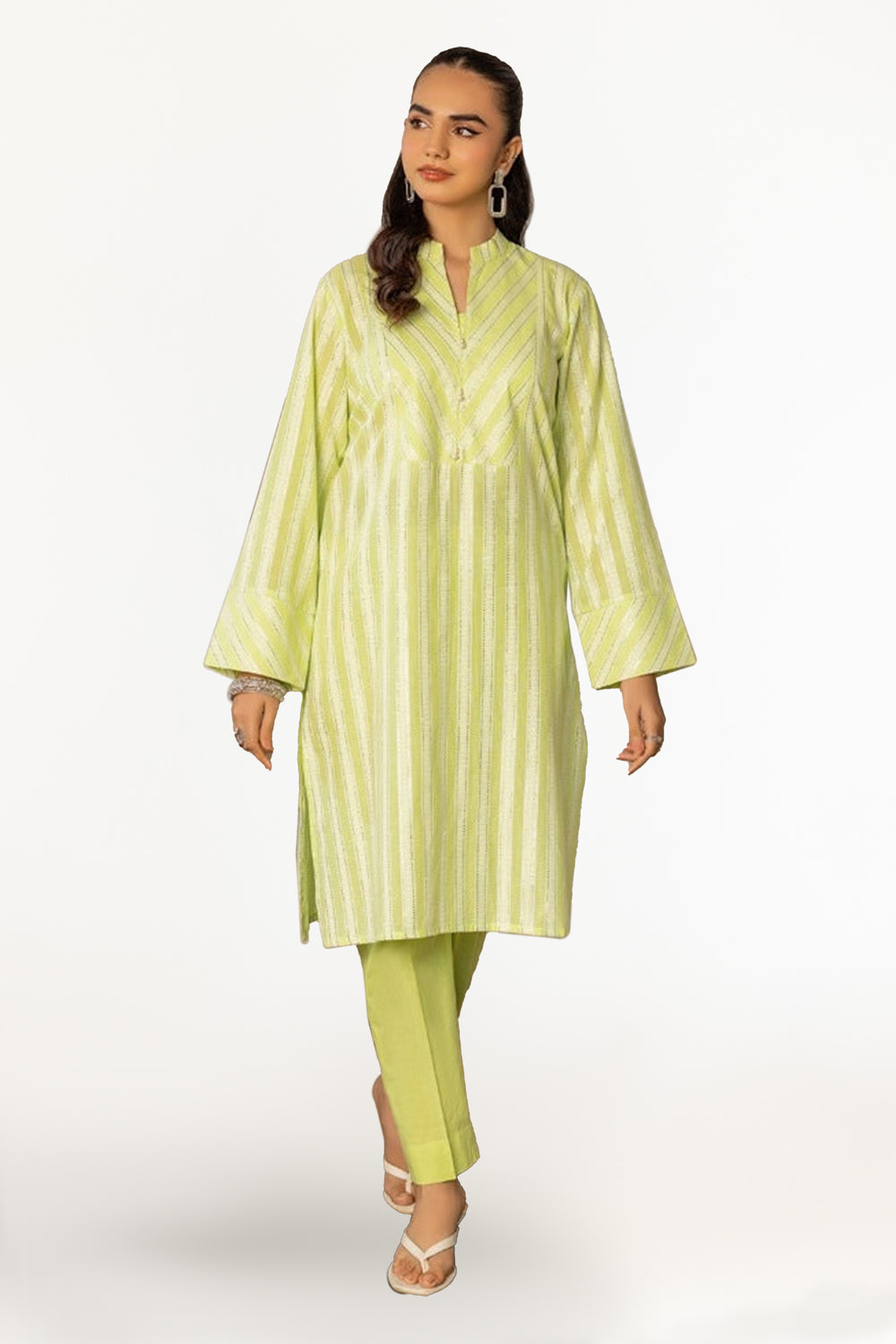 Lurex Jacquard Shirt And Trouser