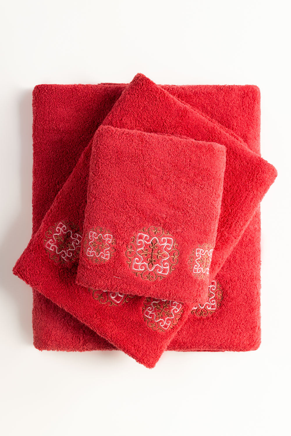 Lychee 3Pcs Embroidered Towel Set