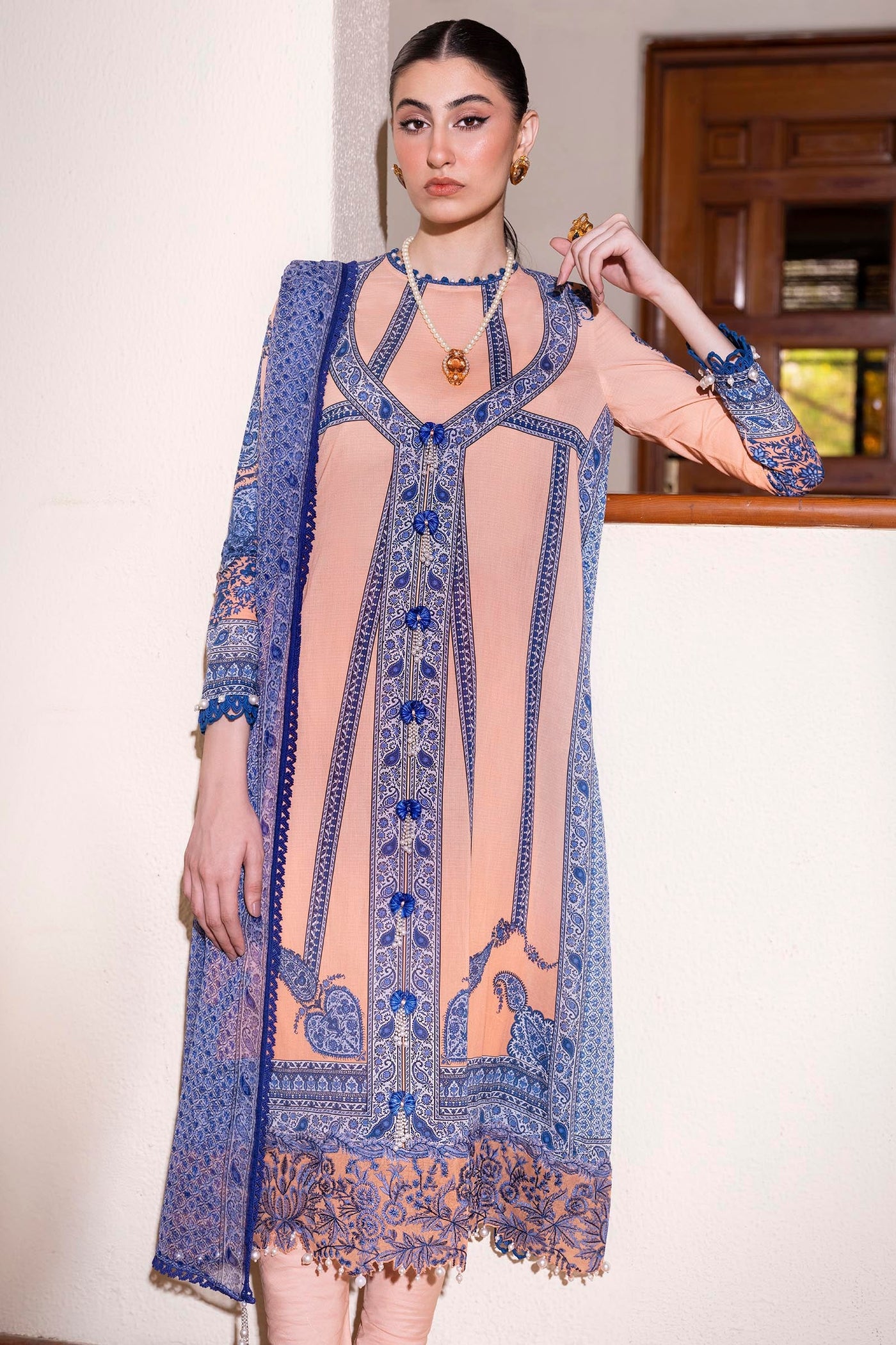 Unstitched 3 Piece Lawn Suit
