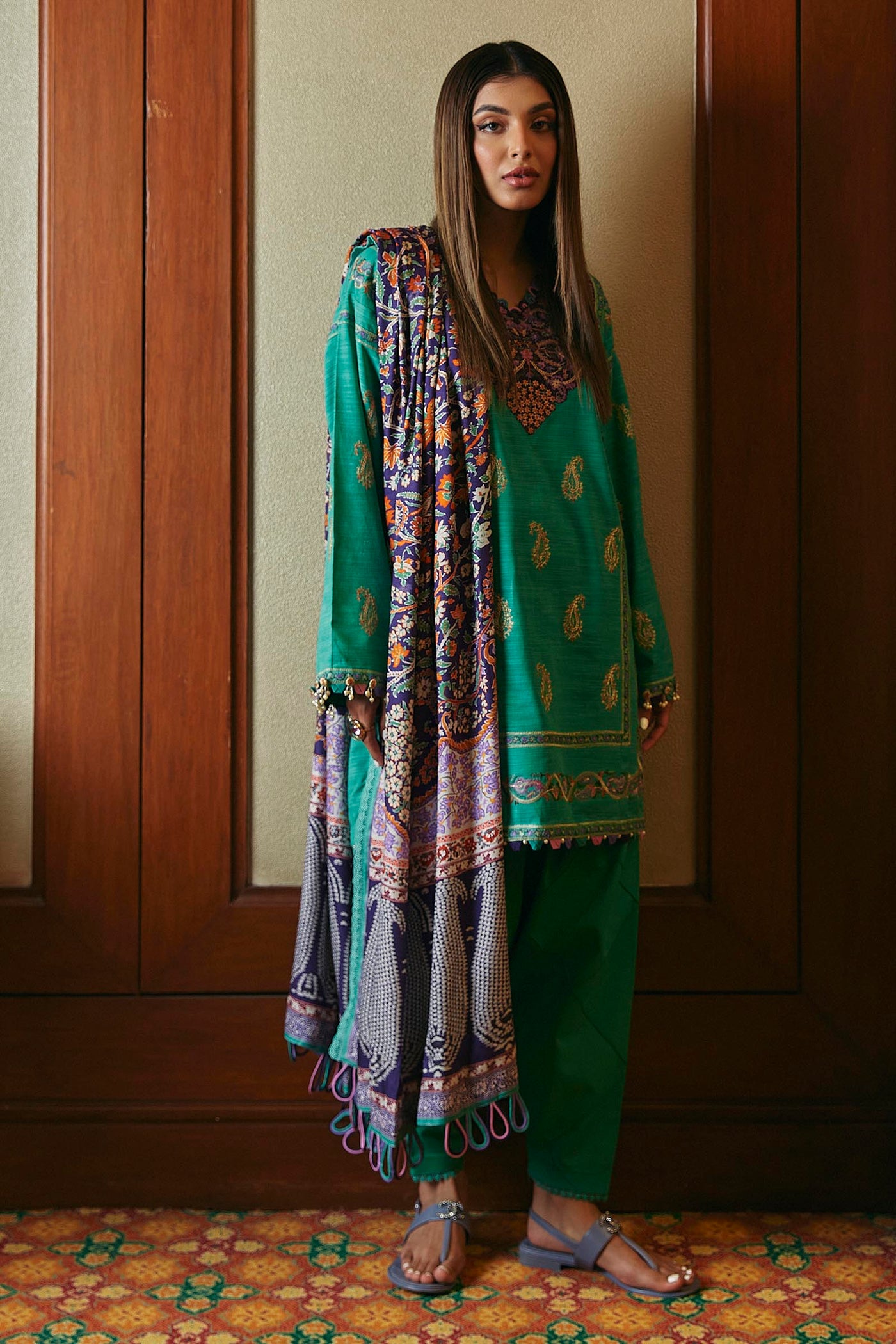 Unstitched 3 Piece Dyed Slub Suit