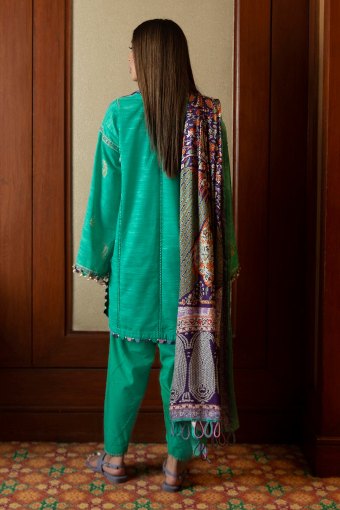 Unstitched 3 Piece Dyed Slub Suit