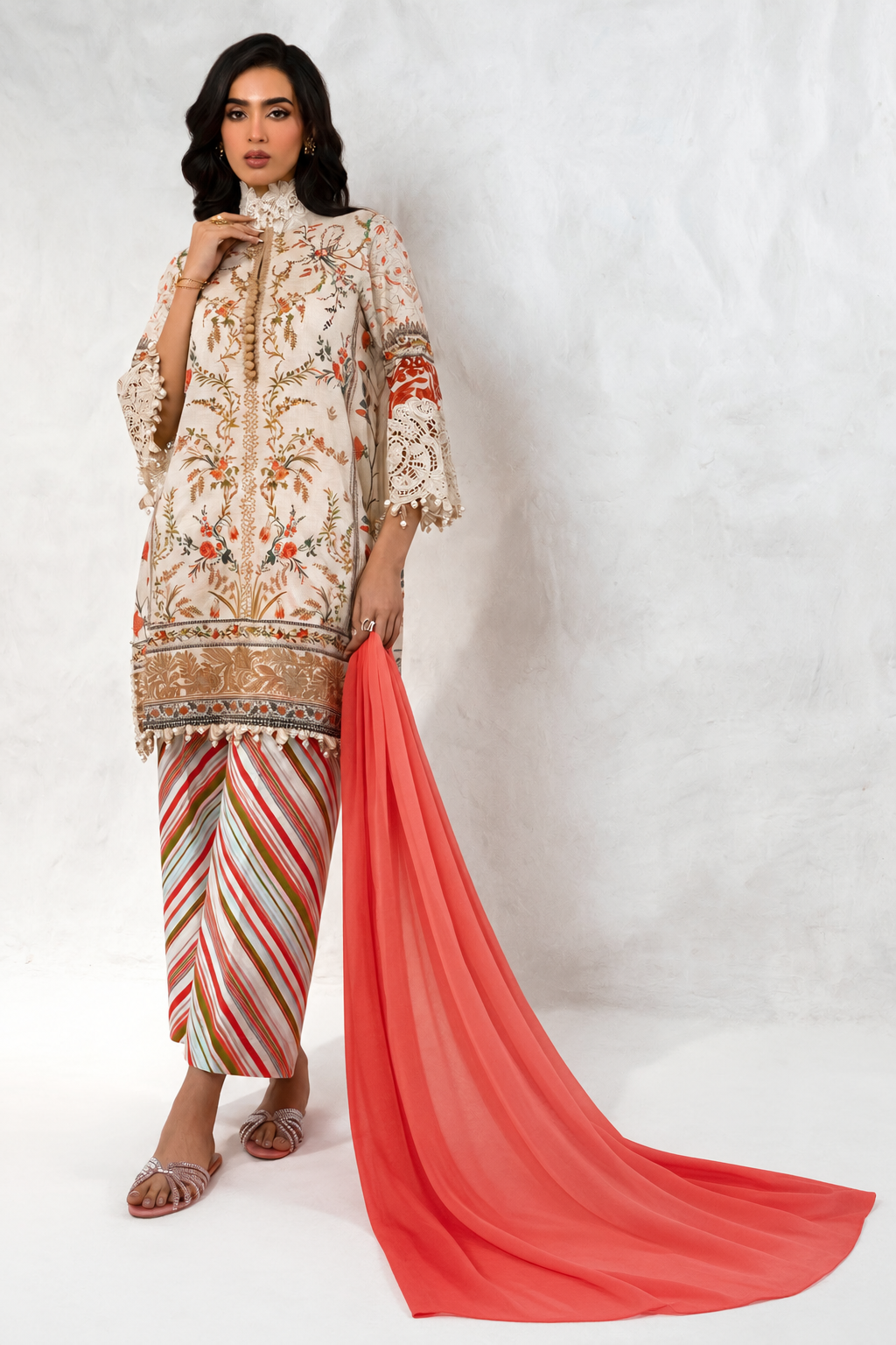 Stitched Printed Culotte