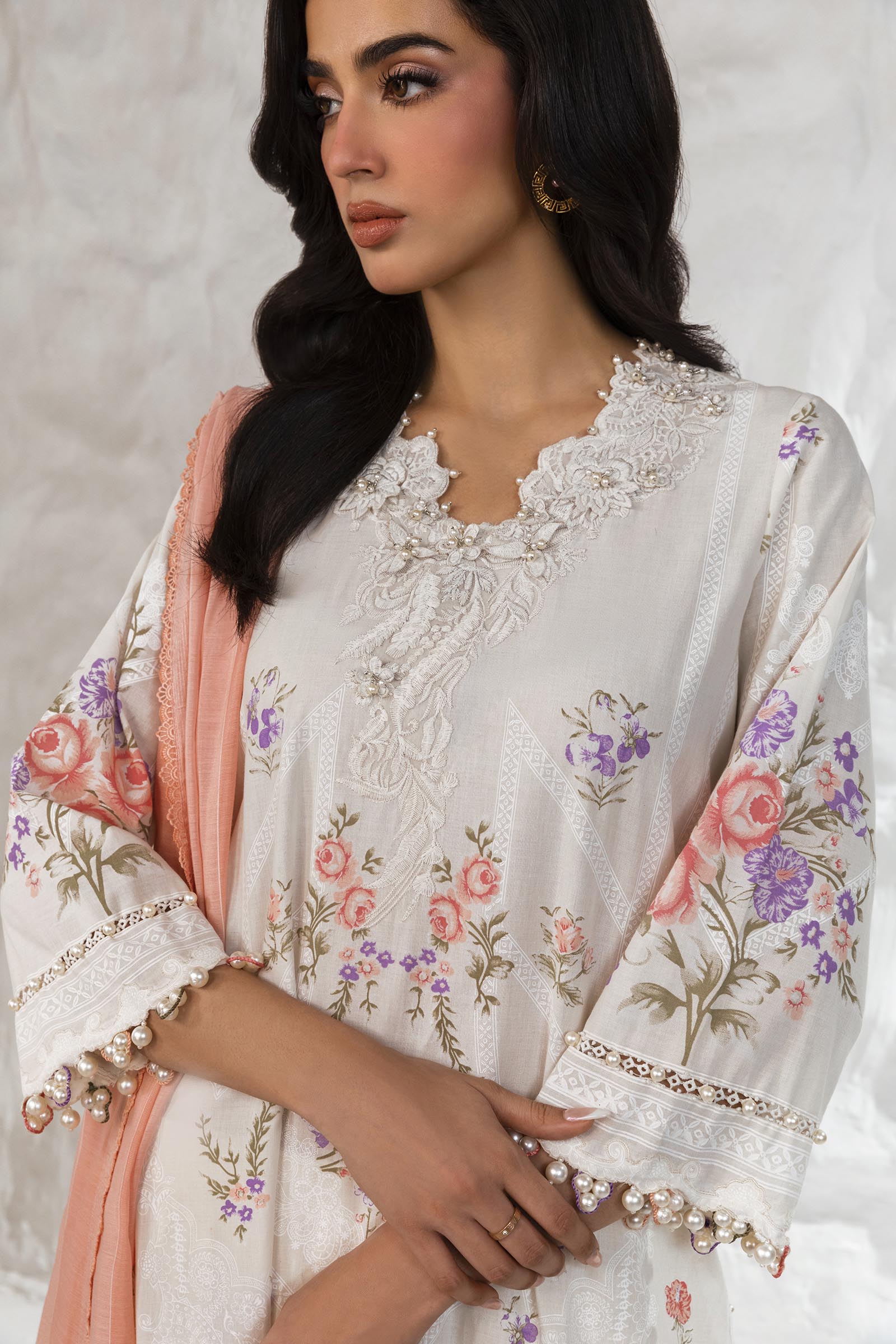 Unstitched 3 Piece Lawn Suit