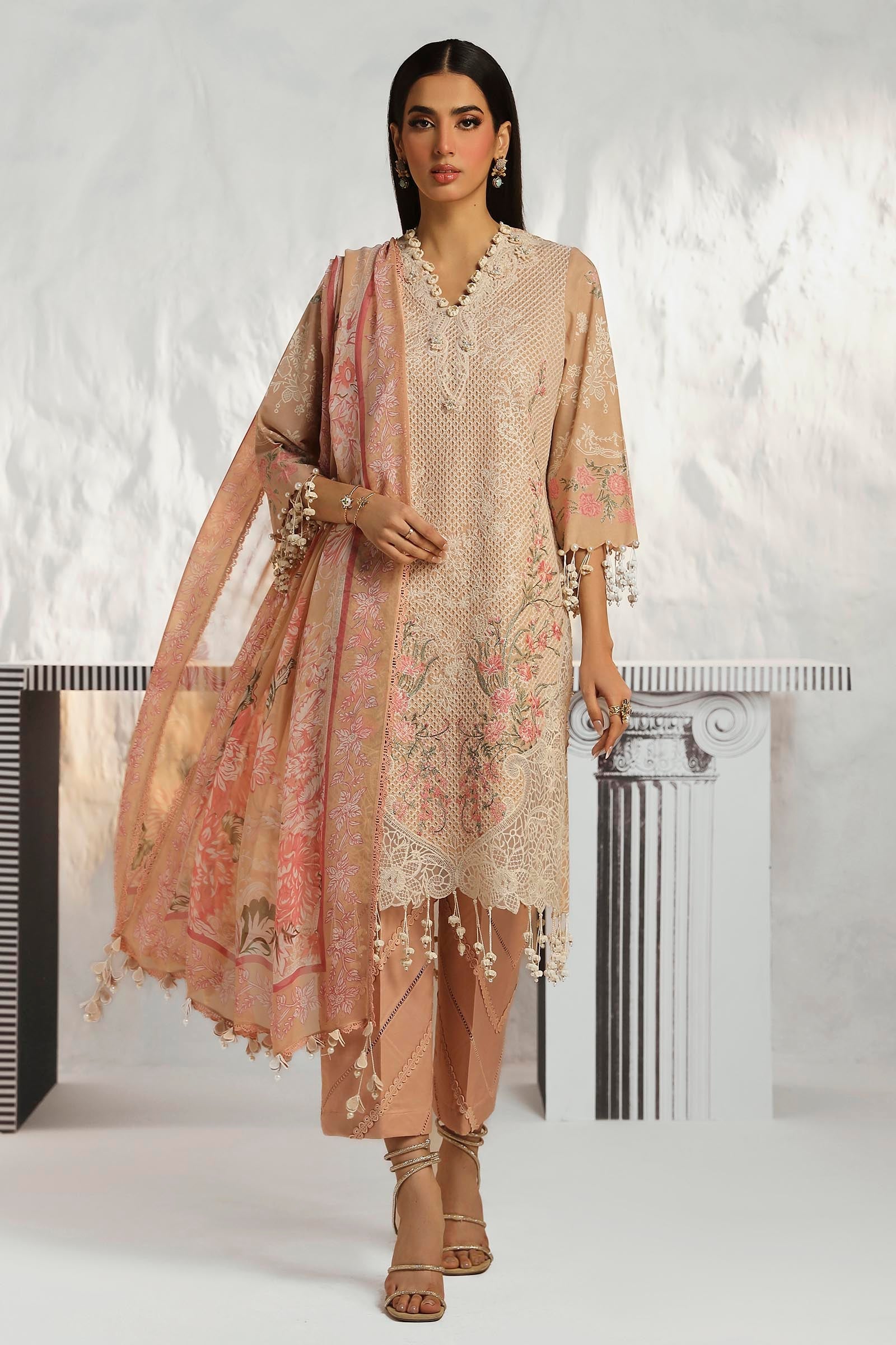Unstitched 3 Piece Lawn Suit