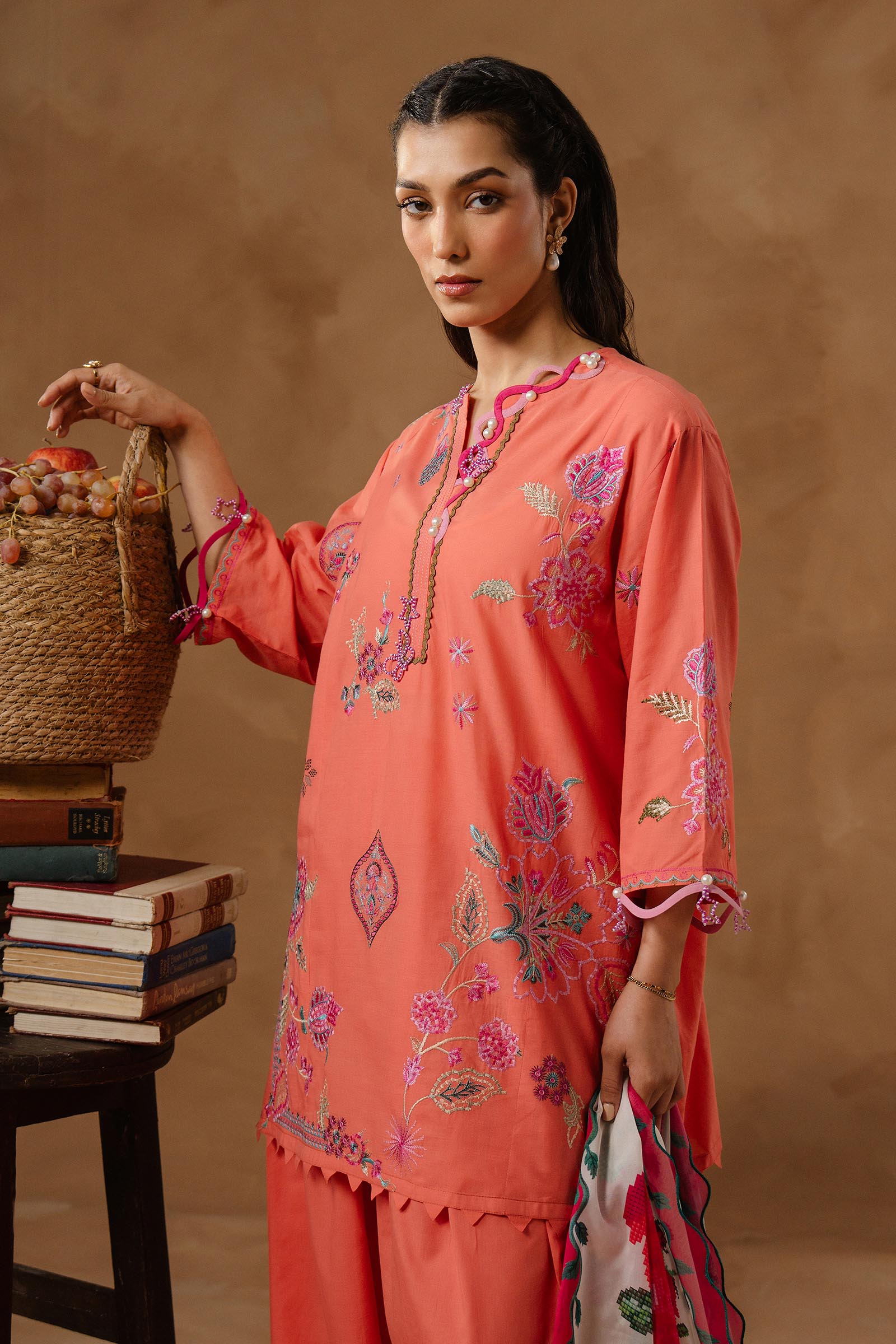 Unstitched Muzlin Lawn 3 Piece Suit
