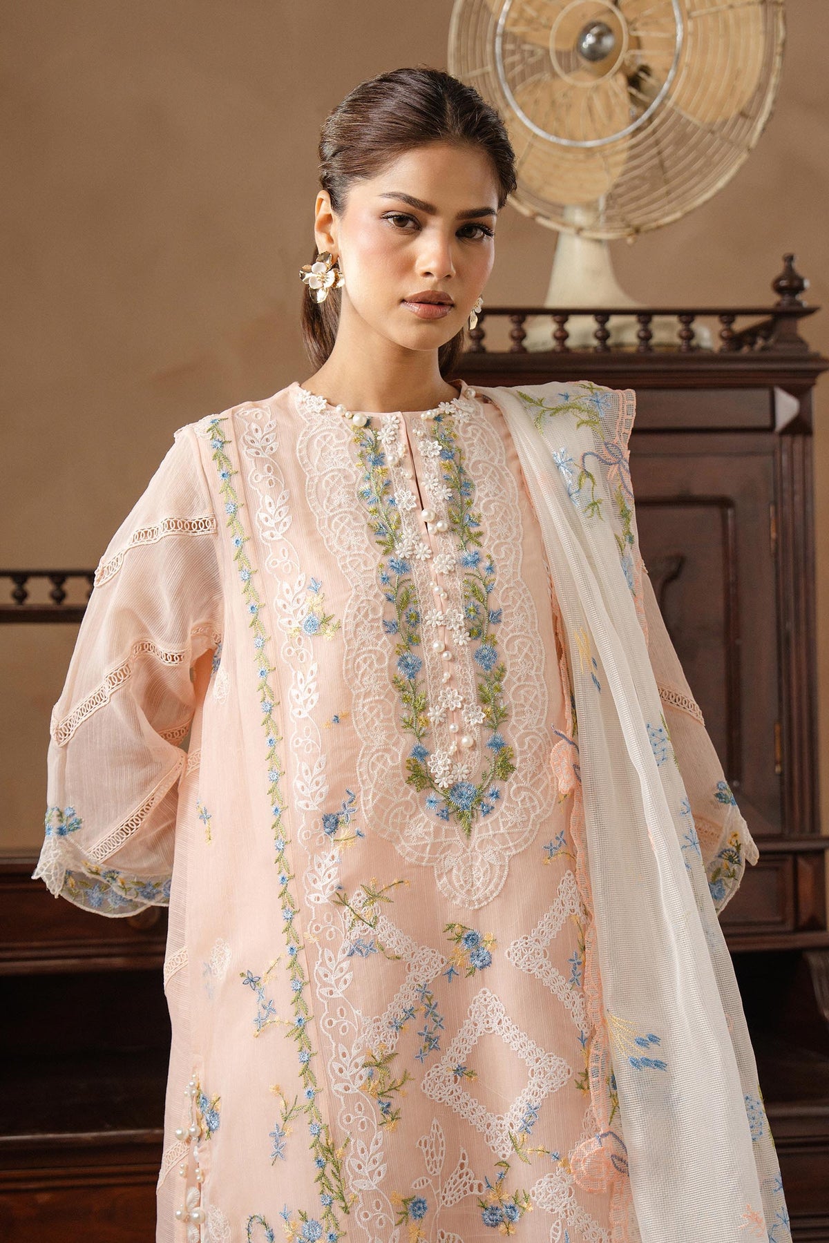 Unstitched Muzlin Woven 3 Piece Suit