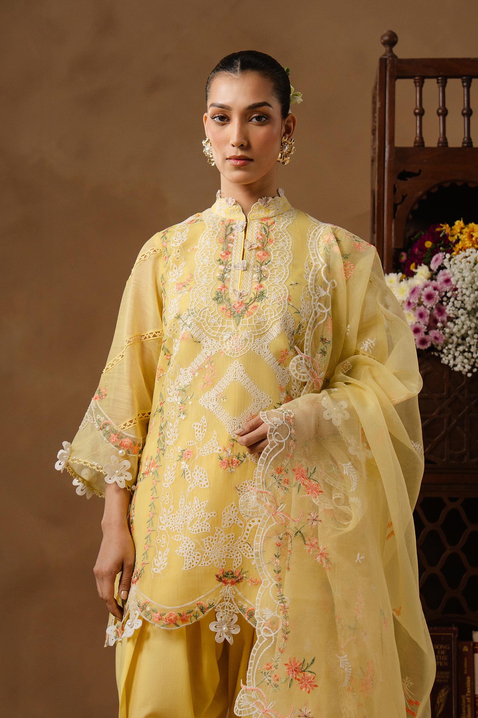 Unstitched Muzlin Woven 3 Piece Suit