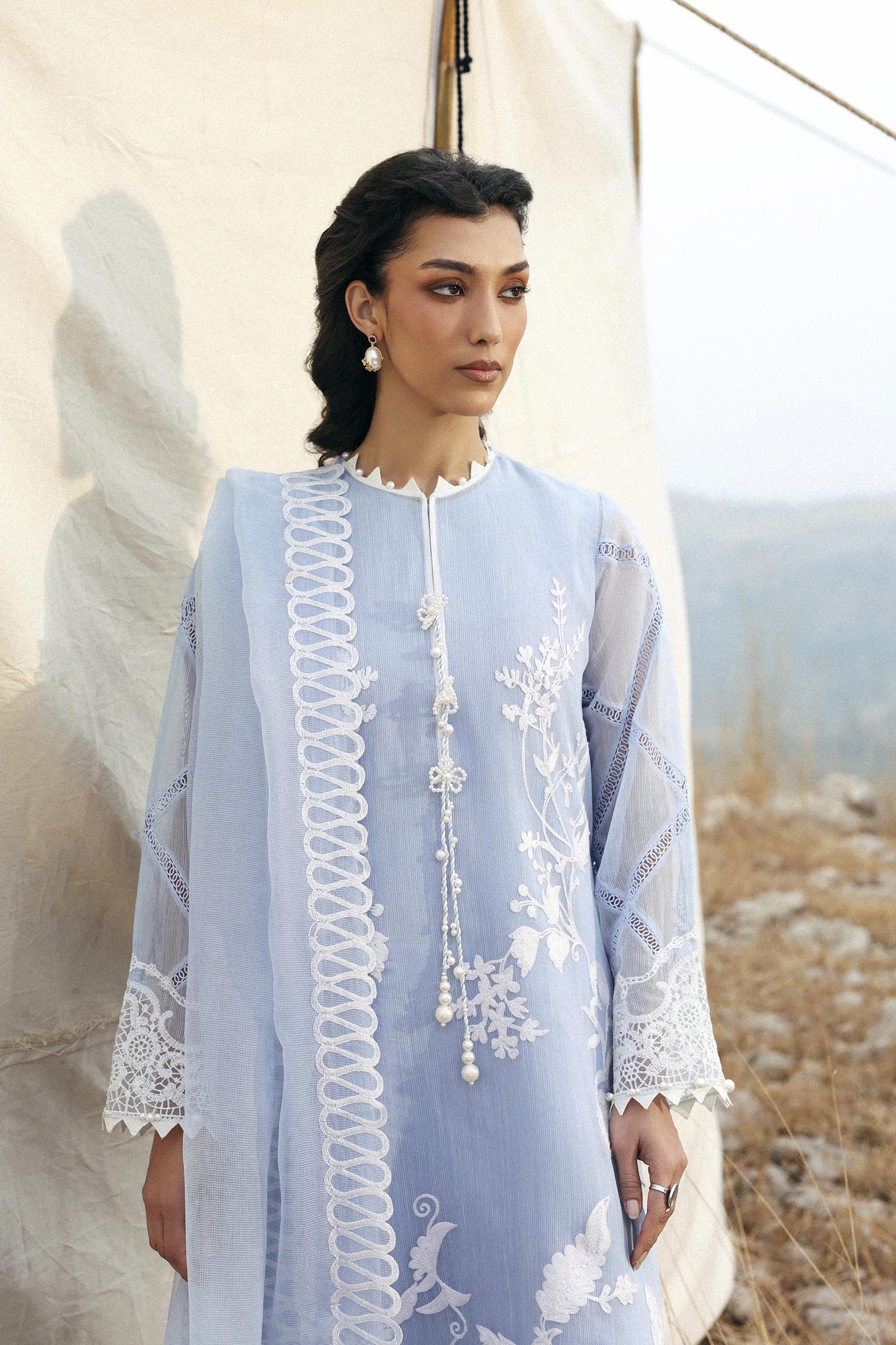 Unstitched Muzlin Woven 3 Piece Suit