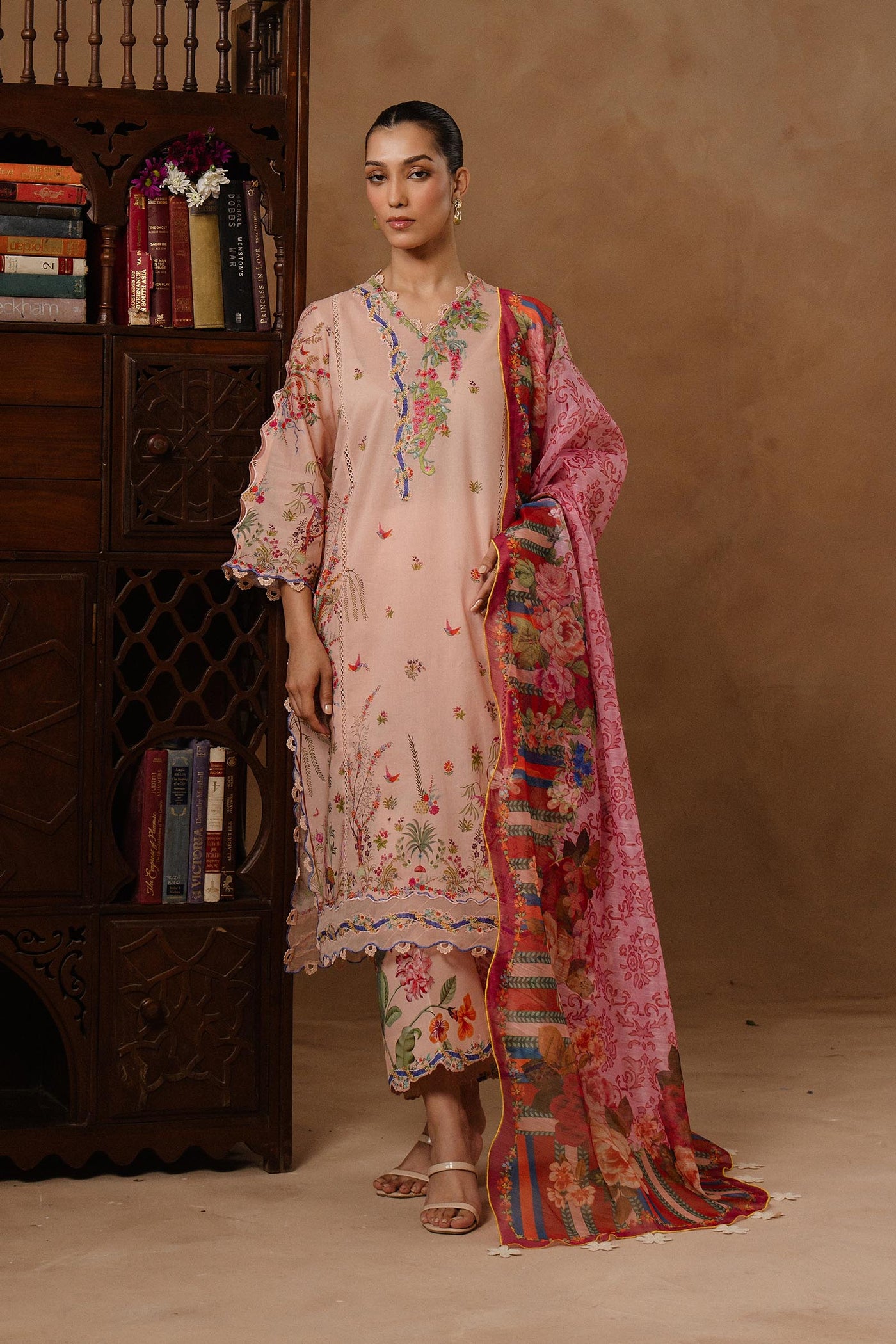Unstitched Muzlin Lawn 3 Piece Suit