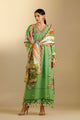 Unstitched Embroidered 3 Piece Muzlin Suit
