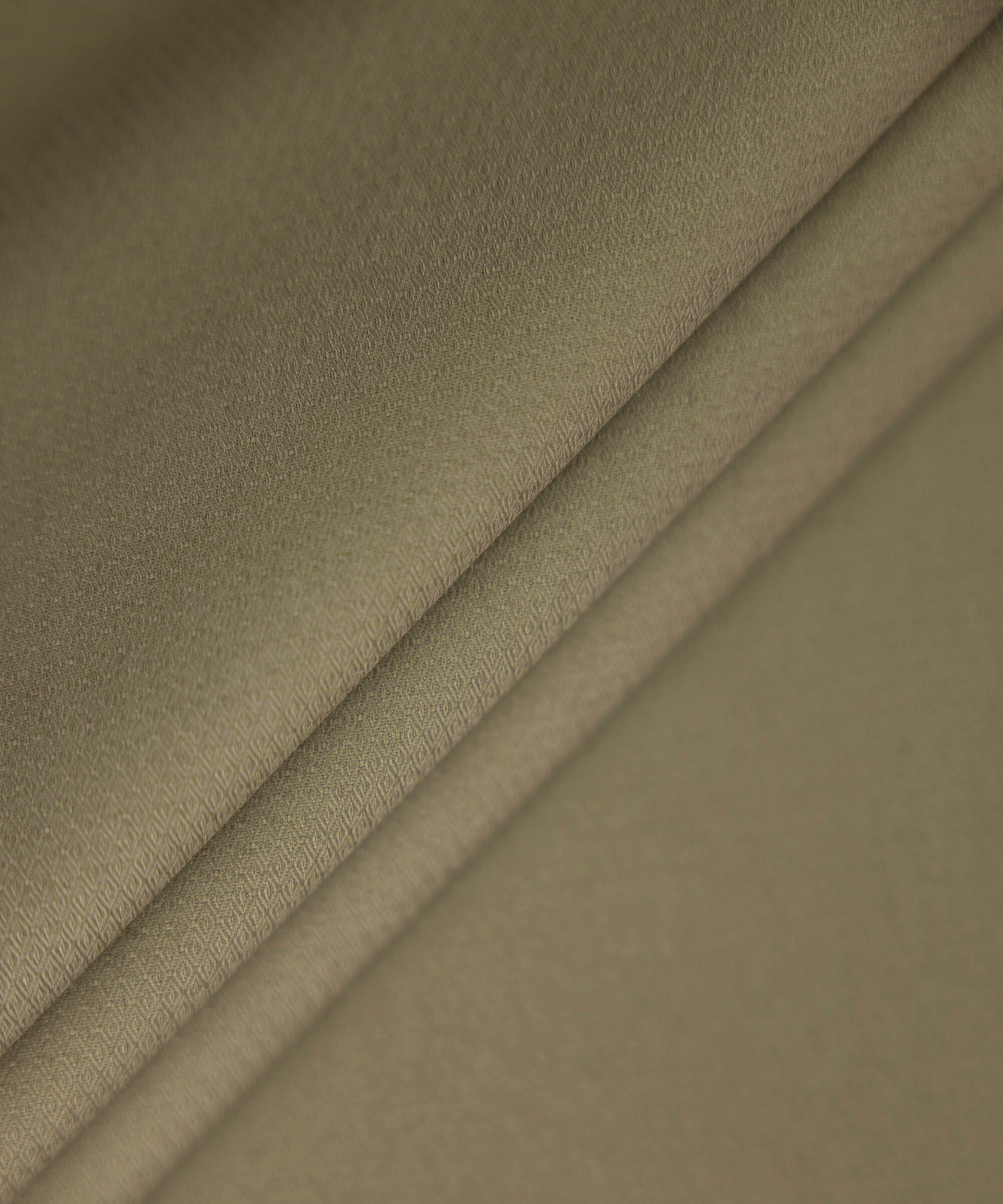 Men's Unstitched olive premium cotton dobby Suit