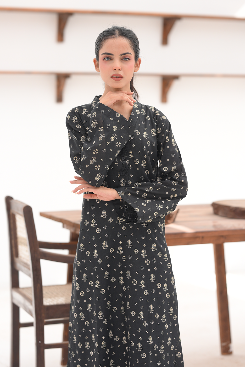 Noir Blossom Co-Ord Set | 2PC