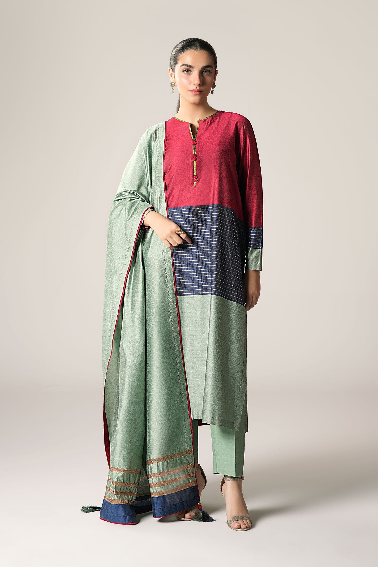 2 Pc Yarn Dyed Suit