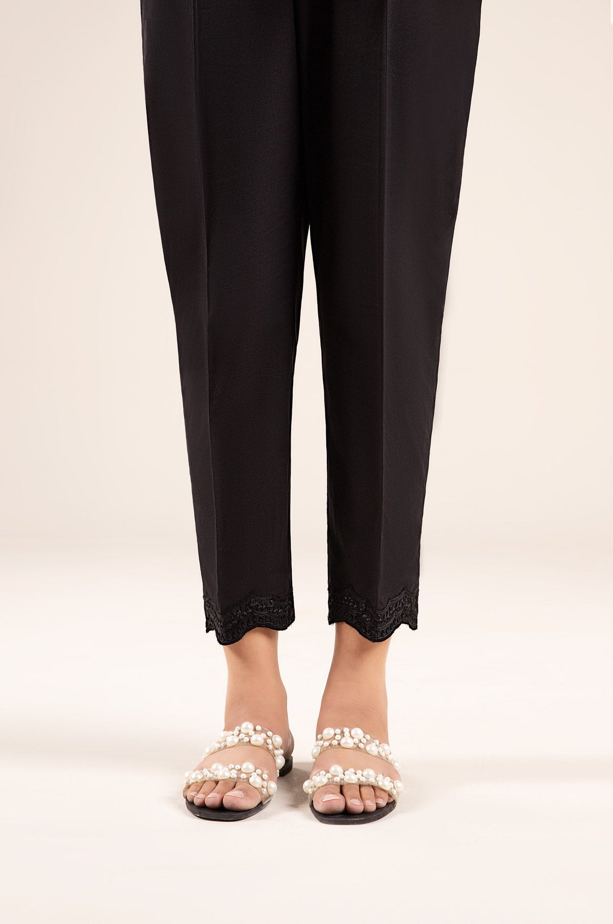 Embroidered Cambric Trouser