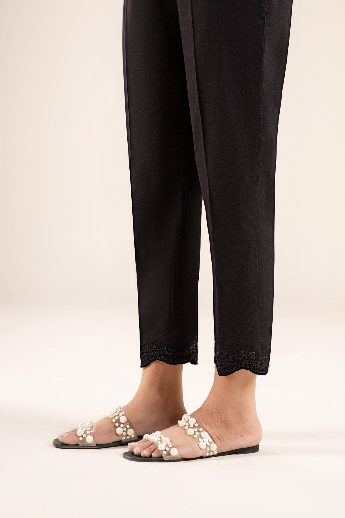 Embroidered Cambric Trouser