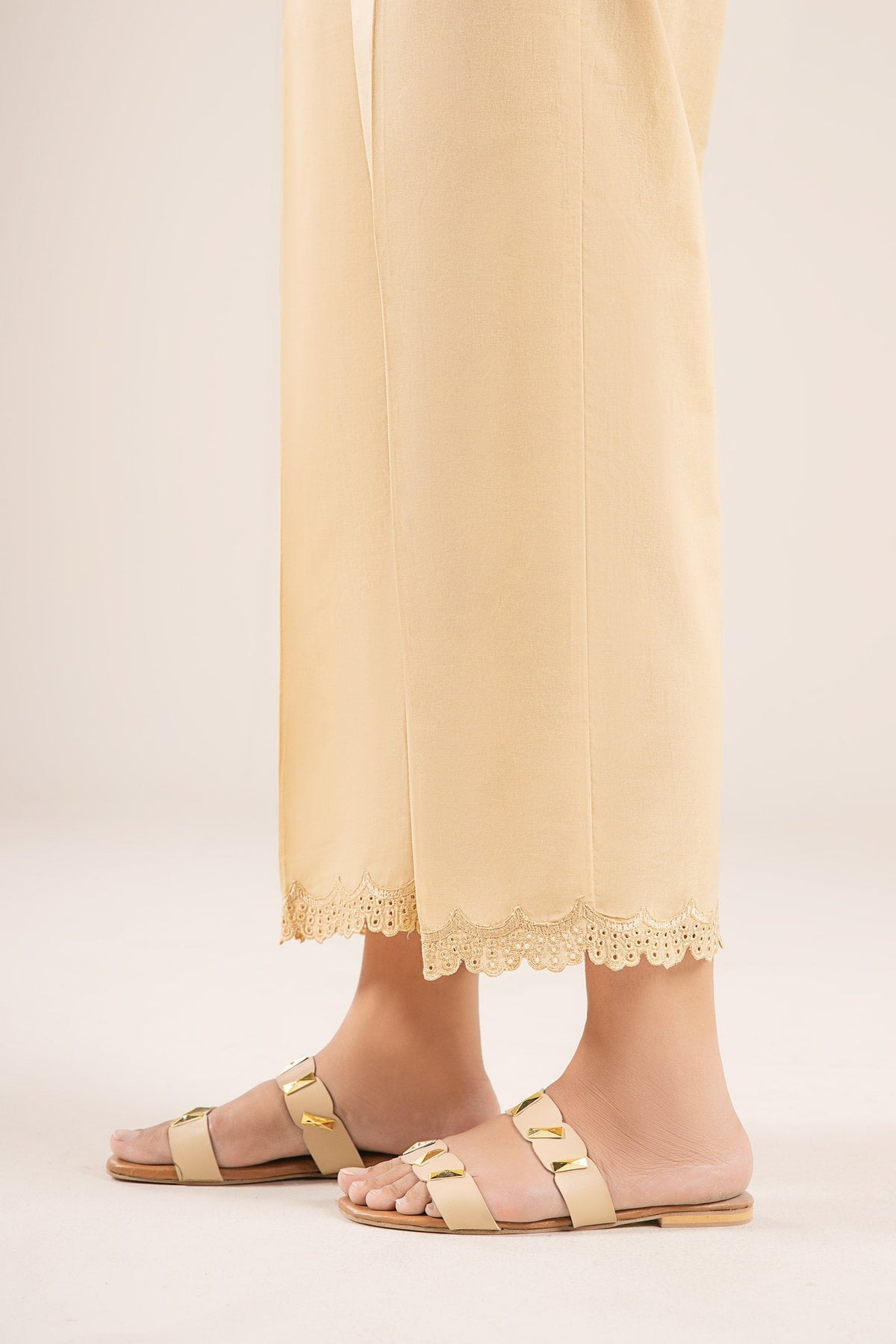 Embroidered Cambric Trouser