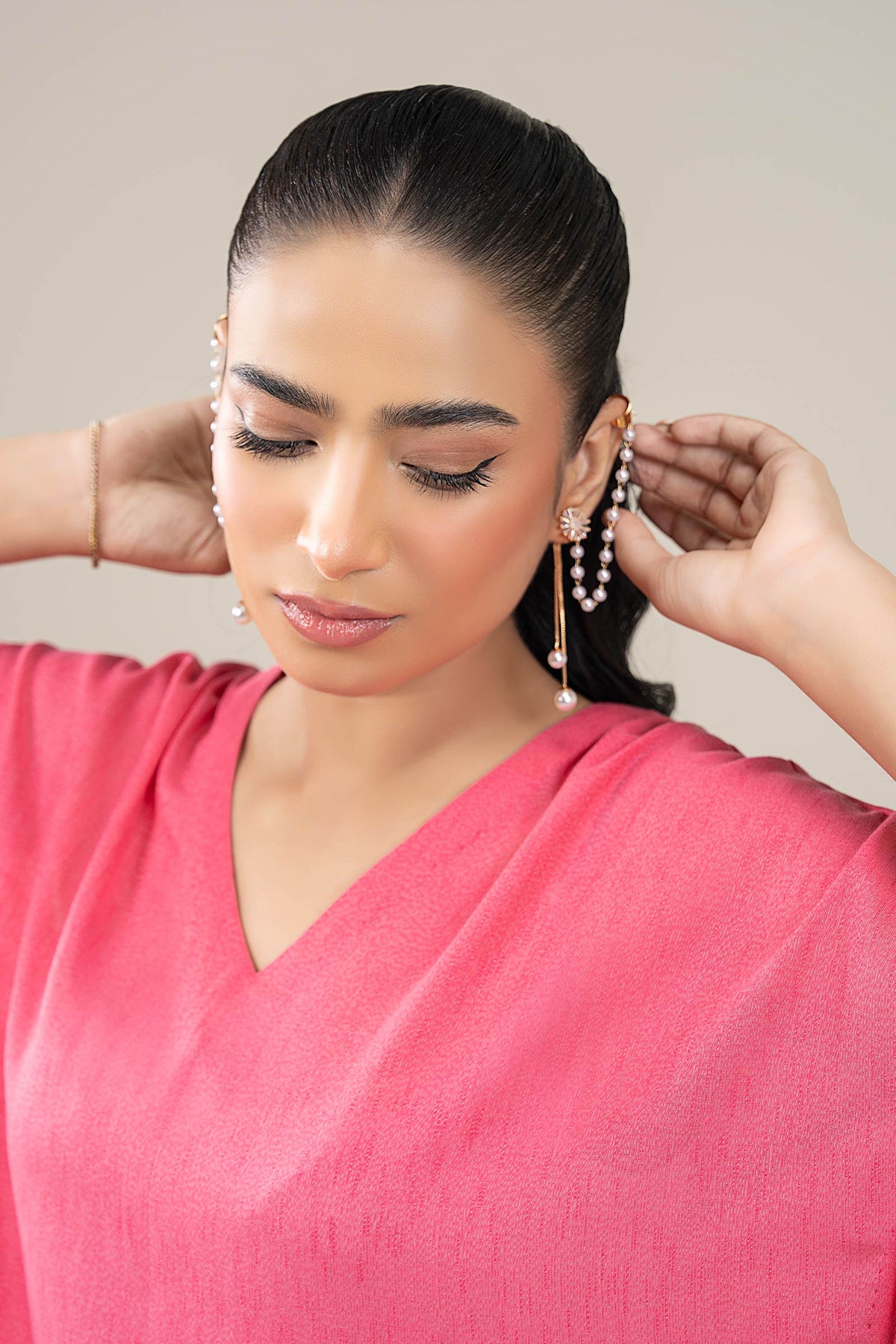 Embroidered Karandi Shirt - MBC166A-ESM-CRL
