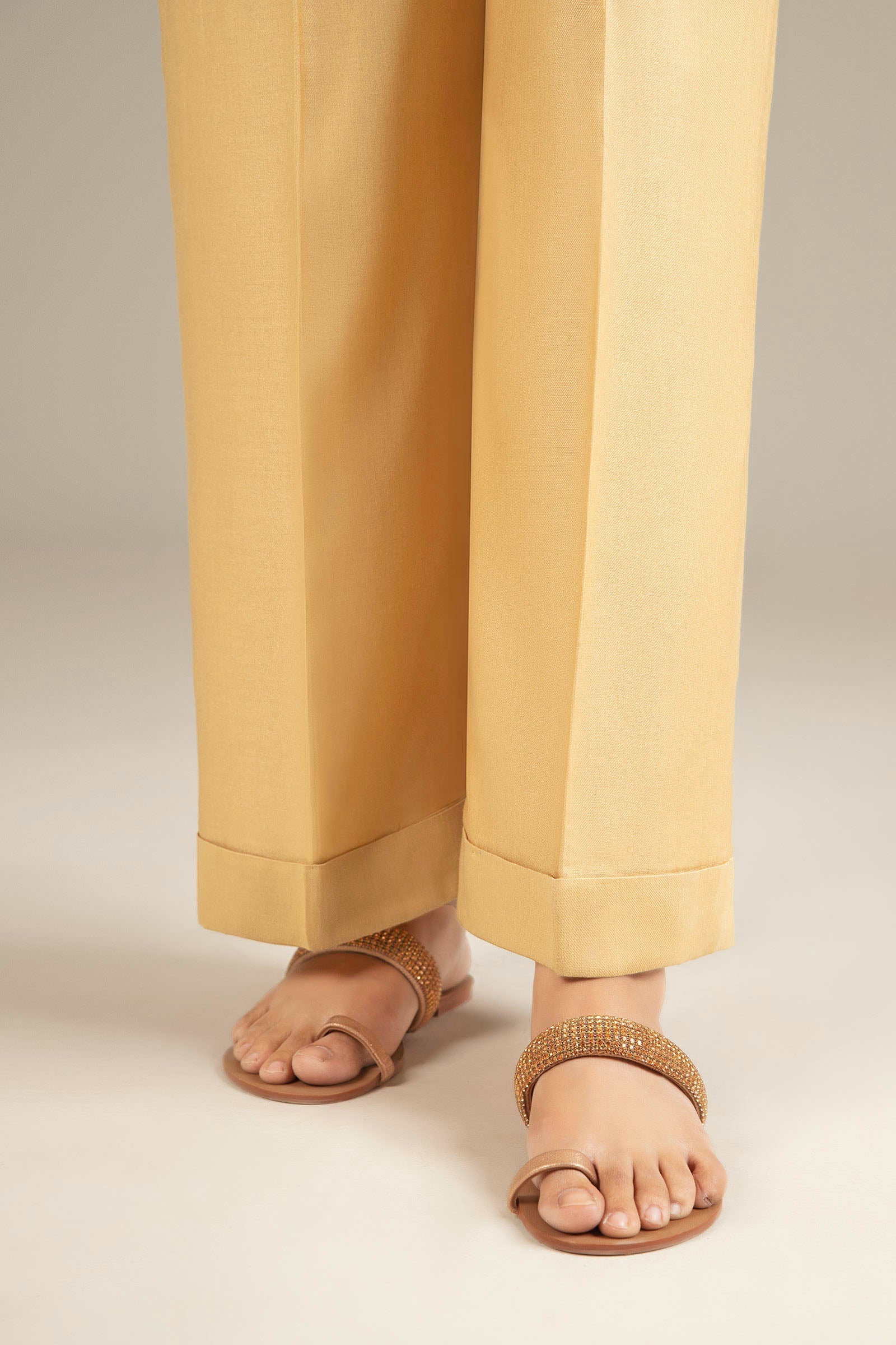 Dyed Viscose Trouser