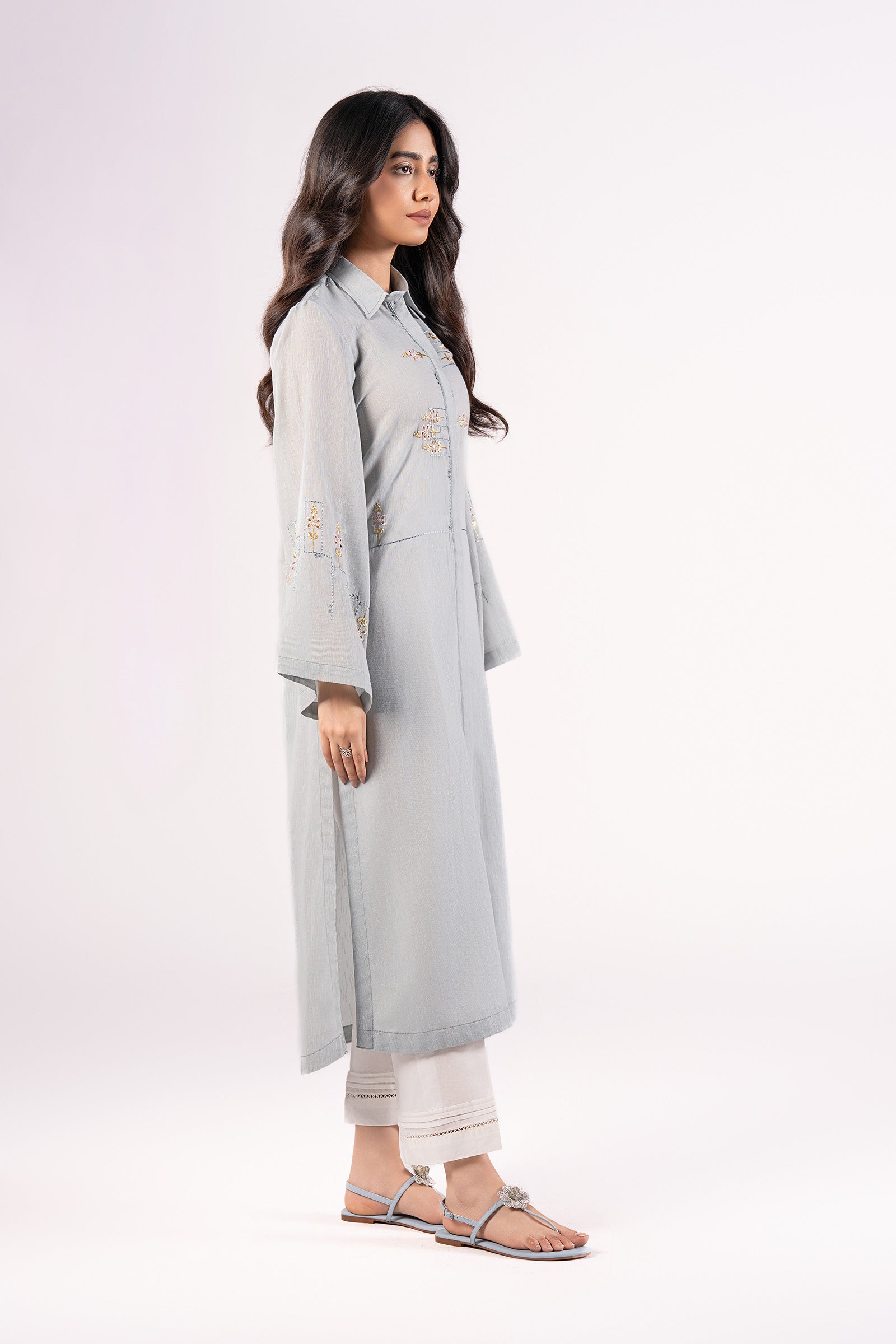 Embroidered Karandi Tunic