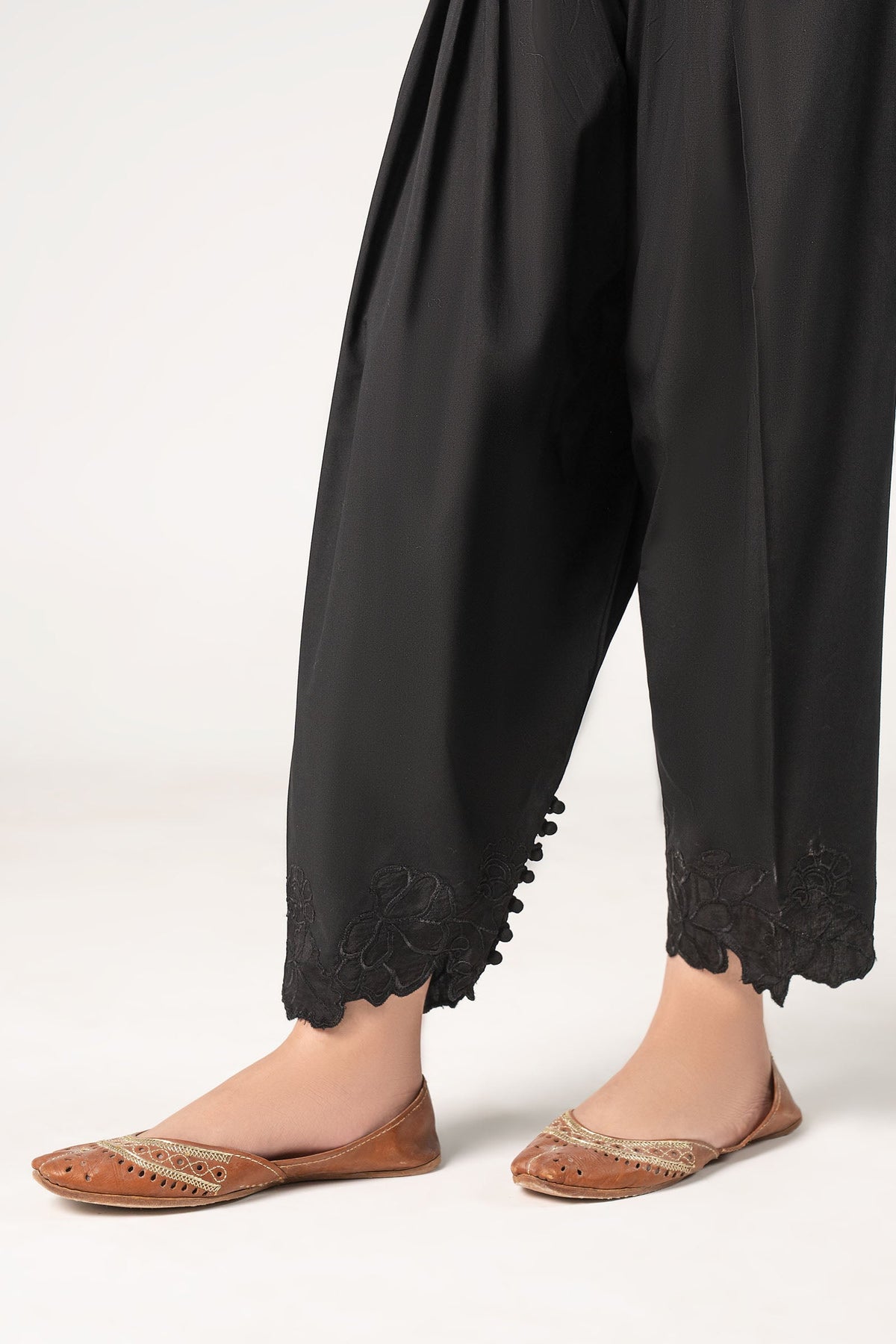 Embroidered Cambric Shalwar