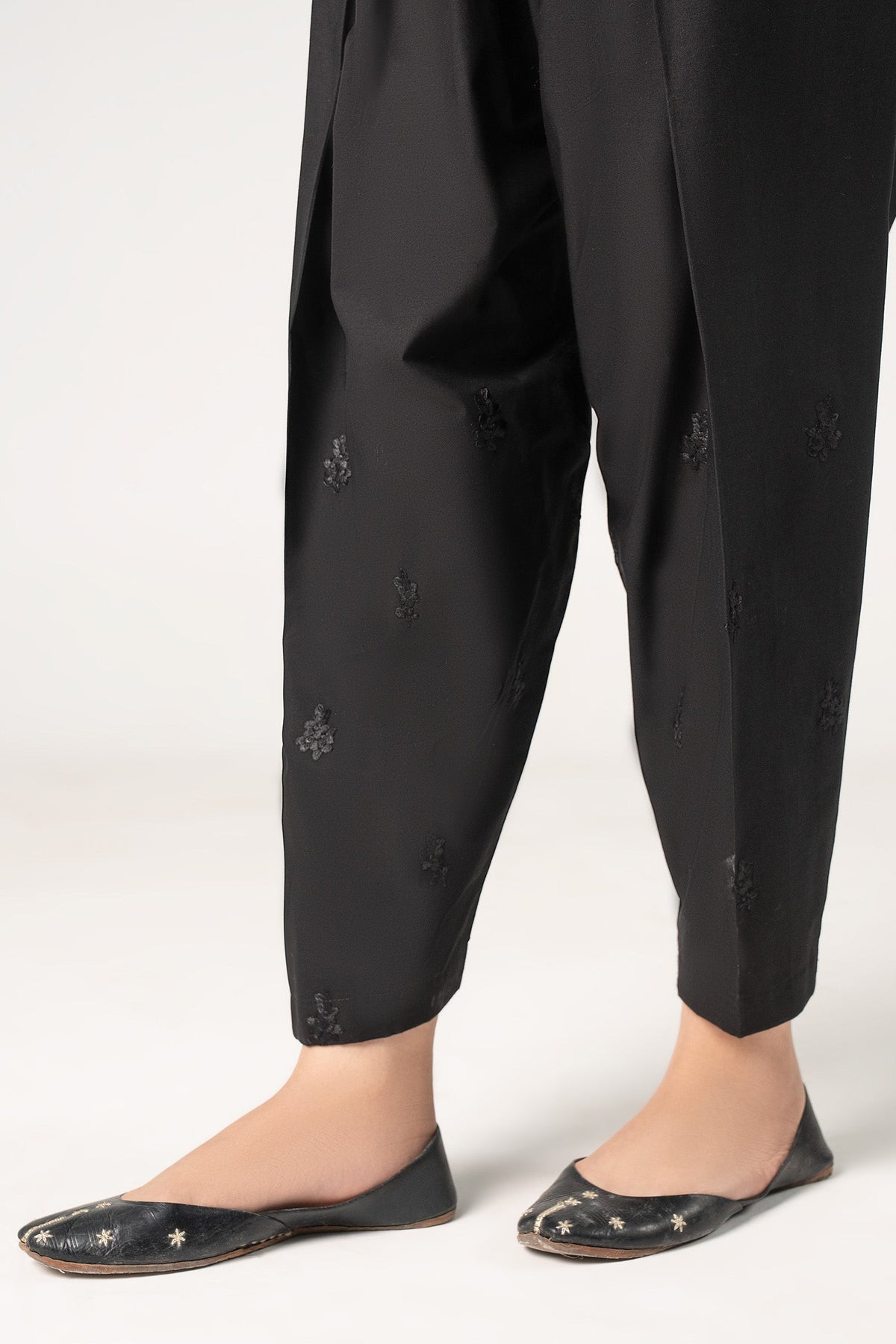 Embroidered Cambric Shalwar