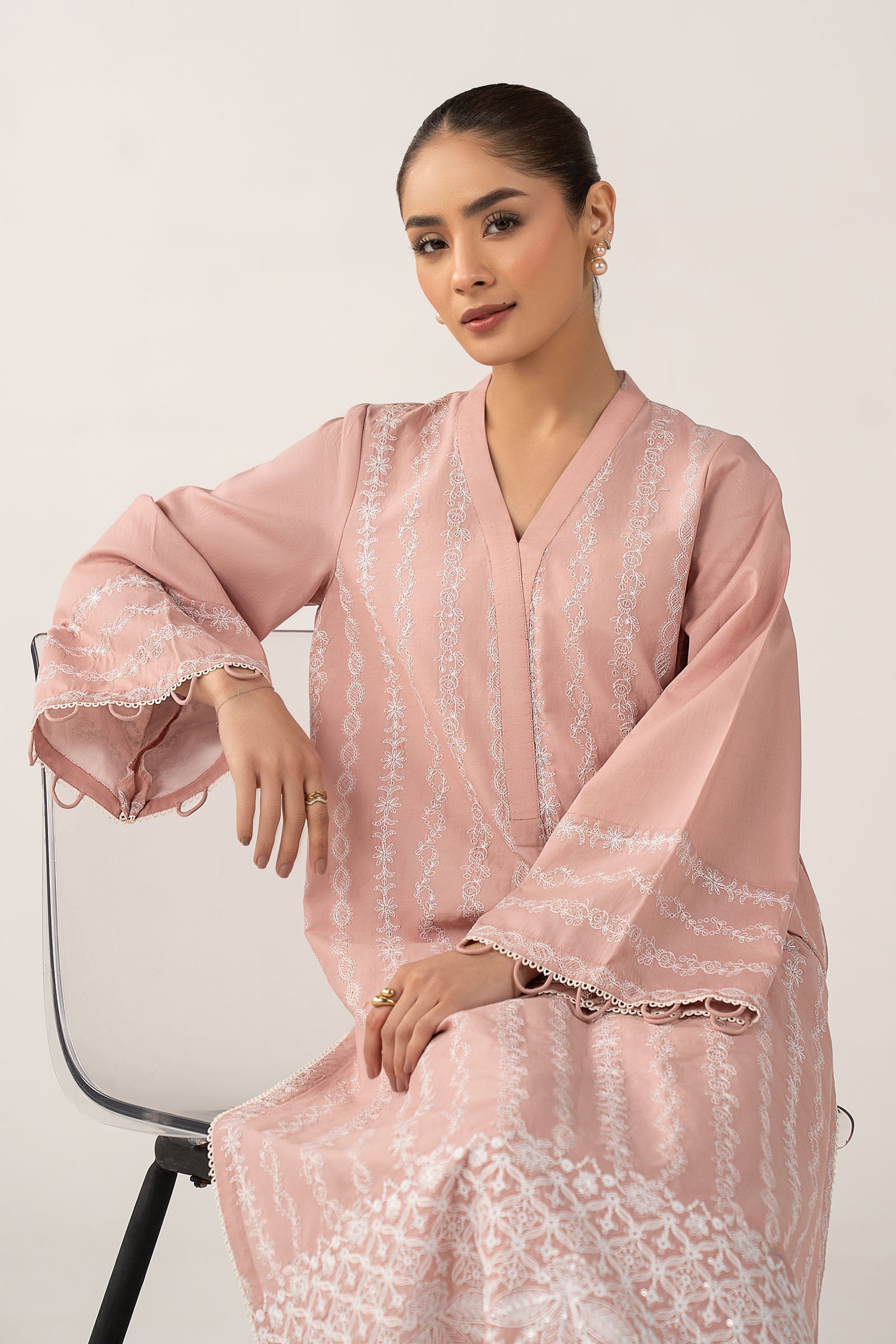 2 Pc Embroidered Lawn Suit