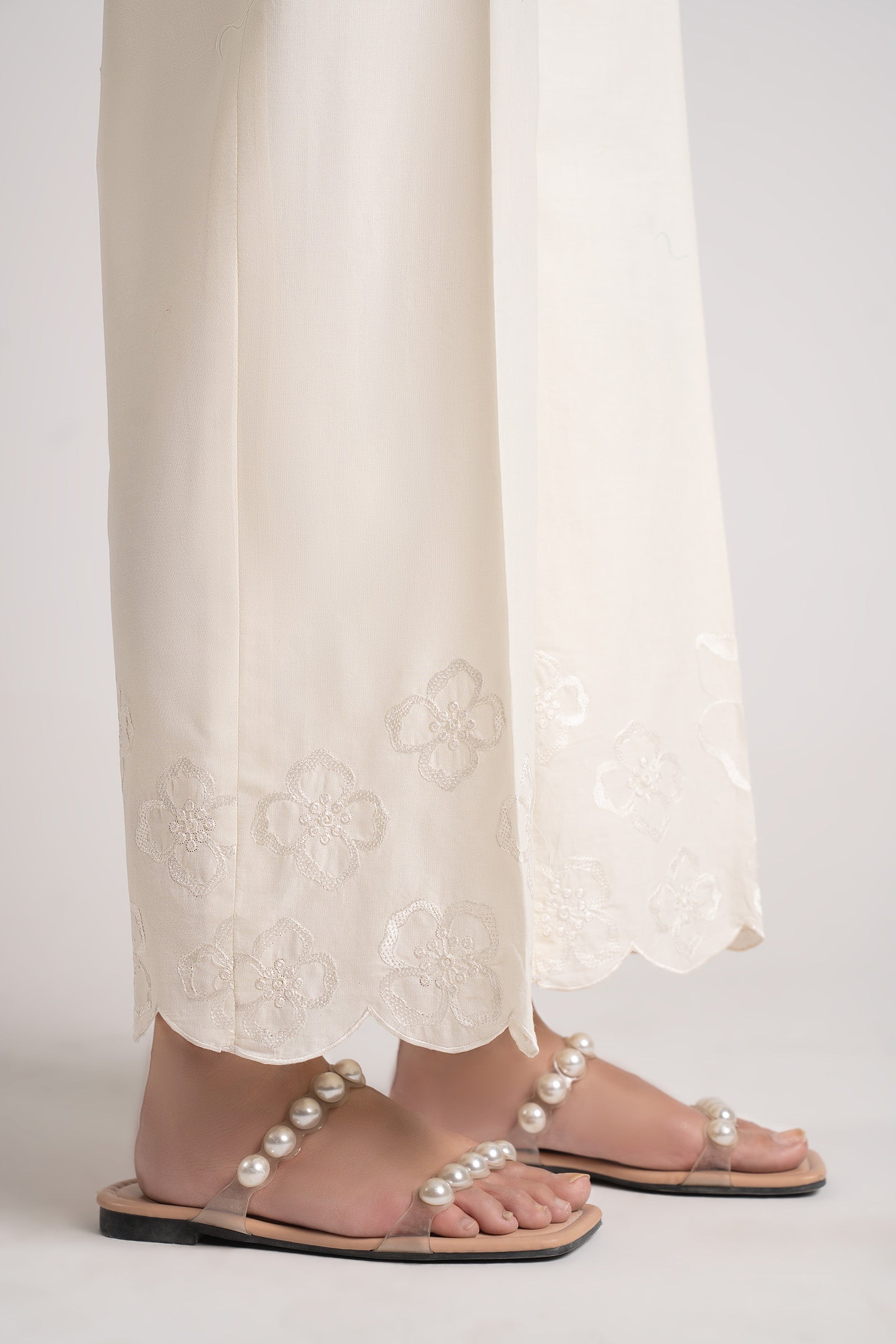 Embroidered Cambric Trouser