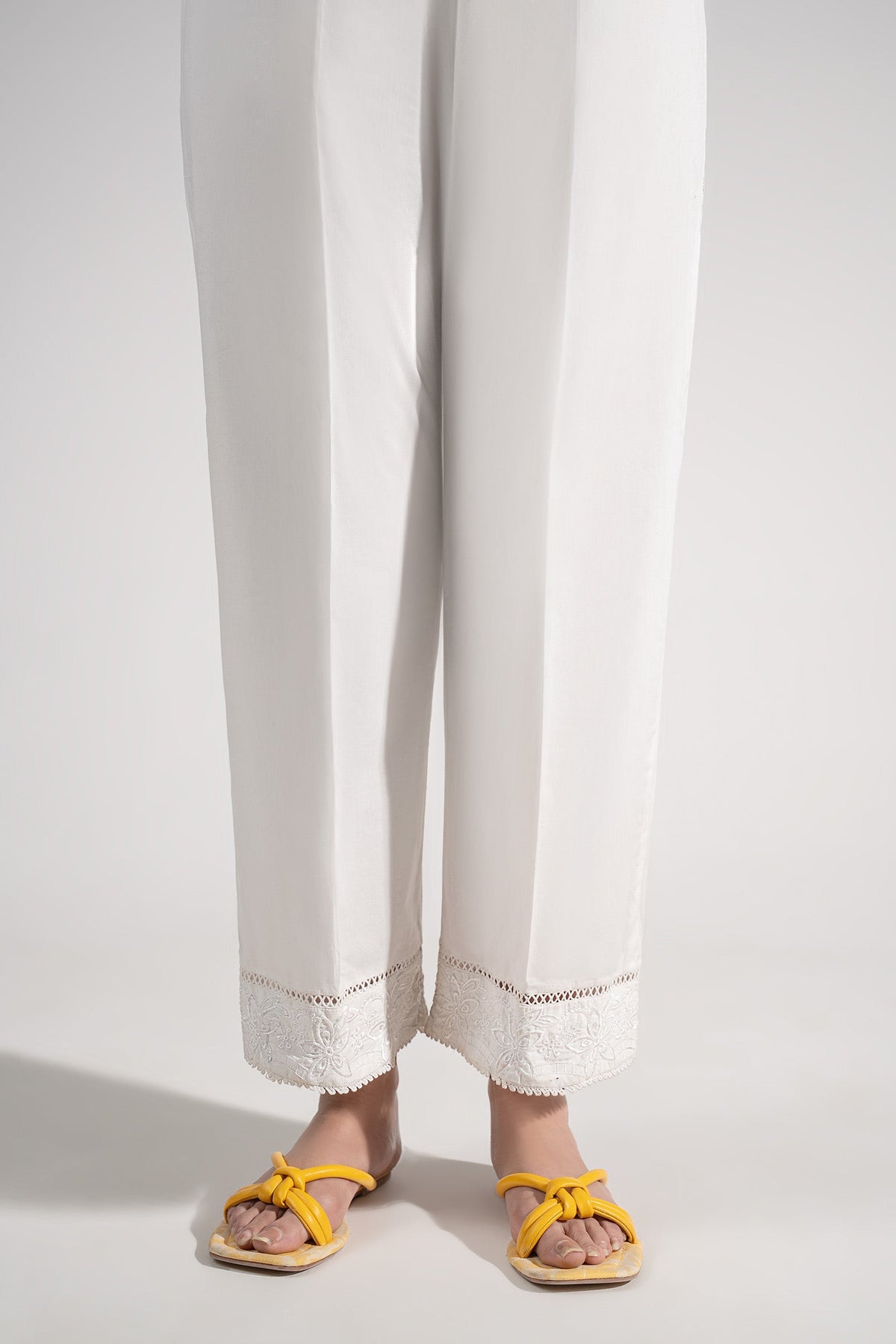 Embroidered Cambric Trouser