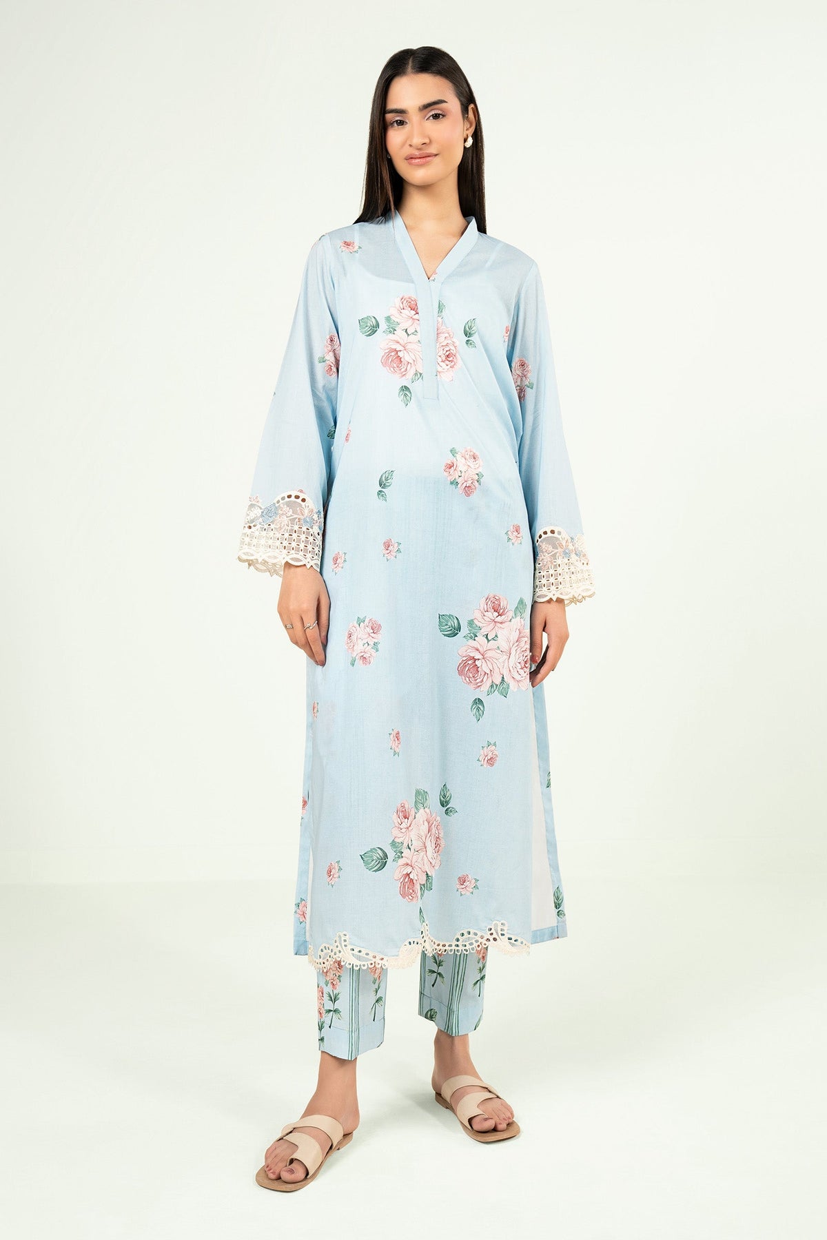2 Pc Embroidered Lawn Suit