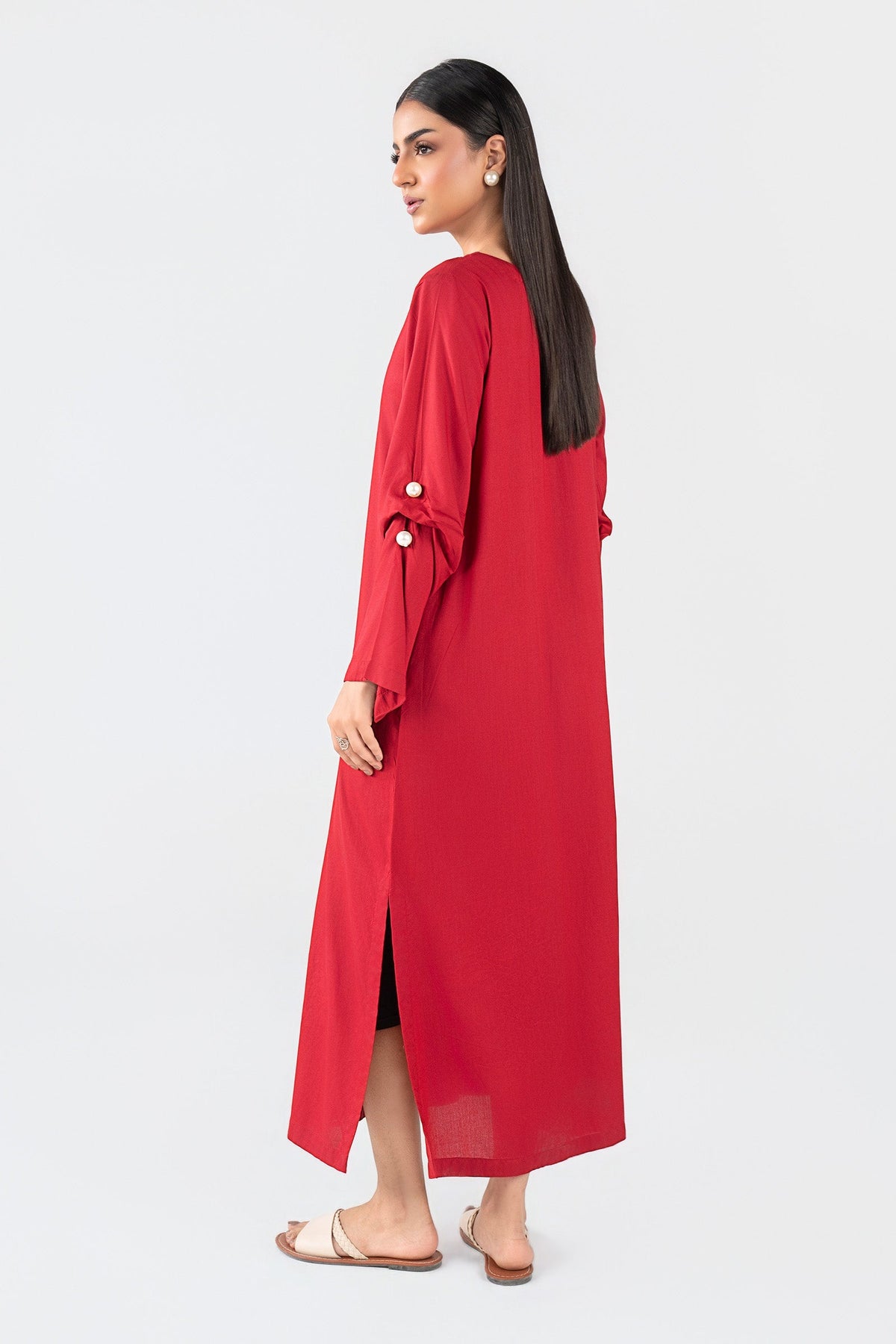 Dyed Arabic Lawn Shirt