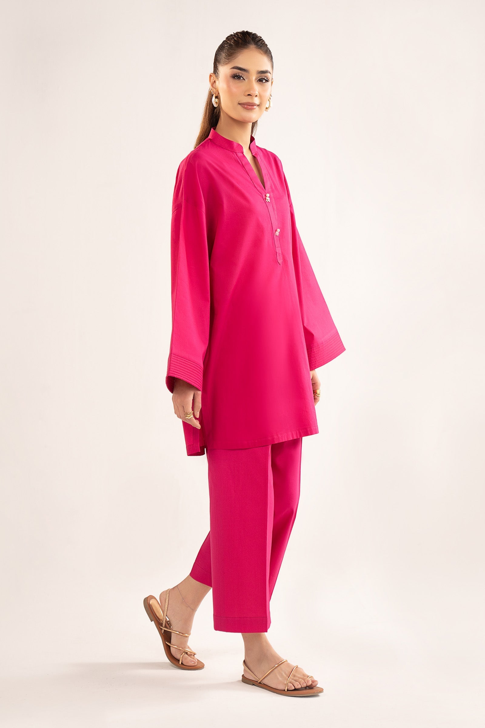 2 Pc Dyed Lawn Suit