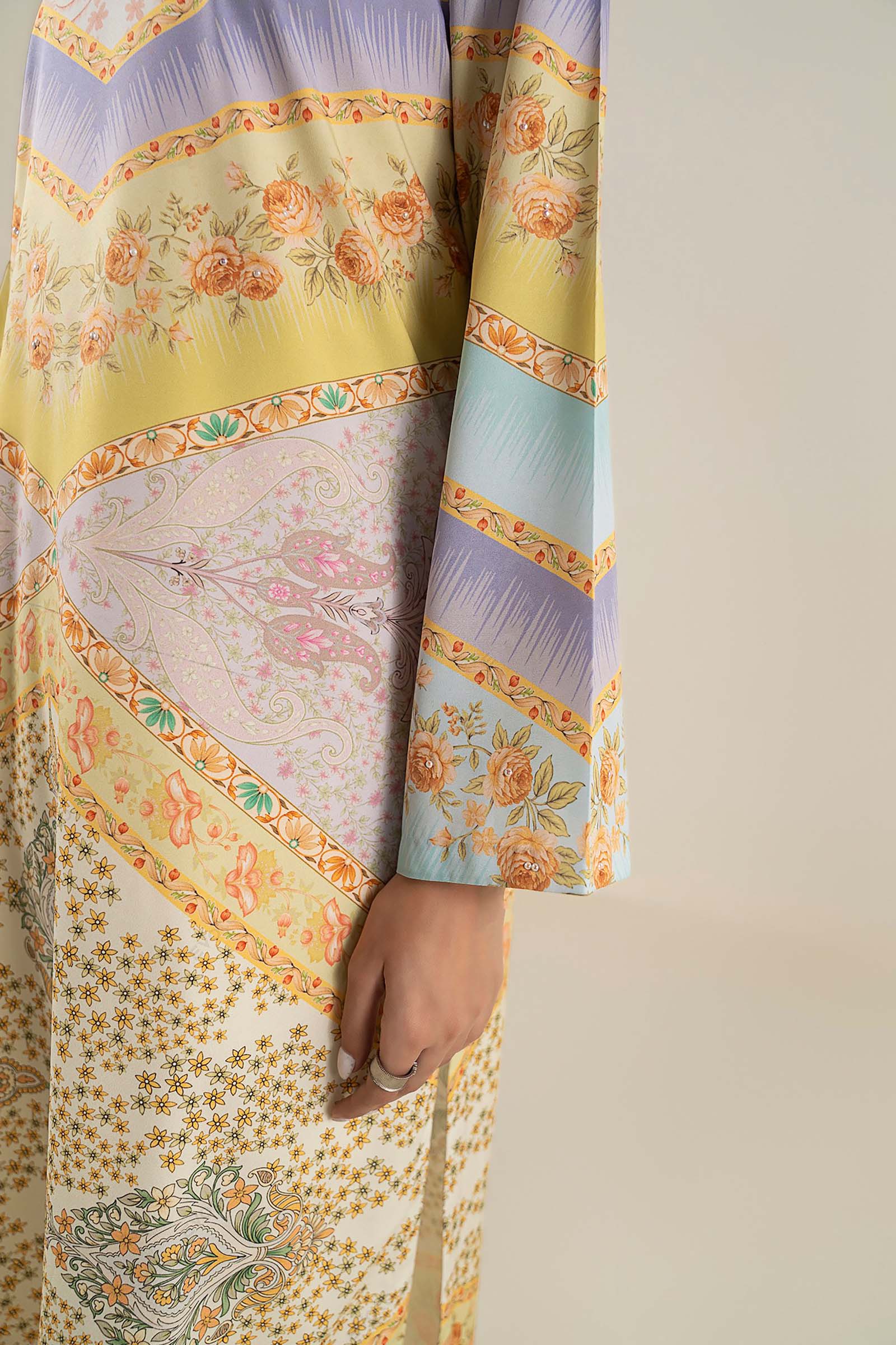 Embroidered Raw Silk Shirt