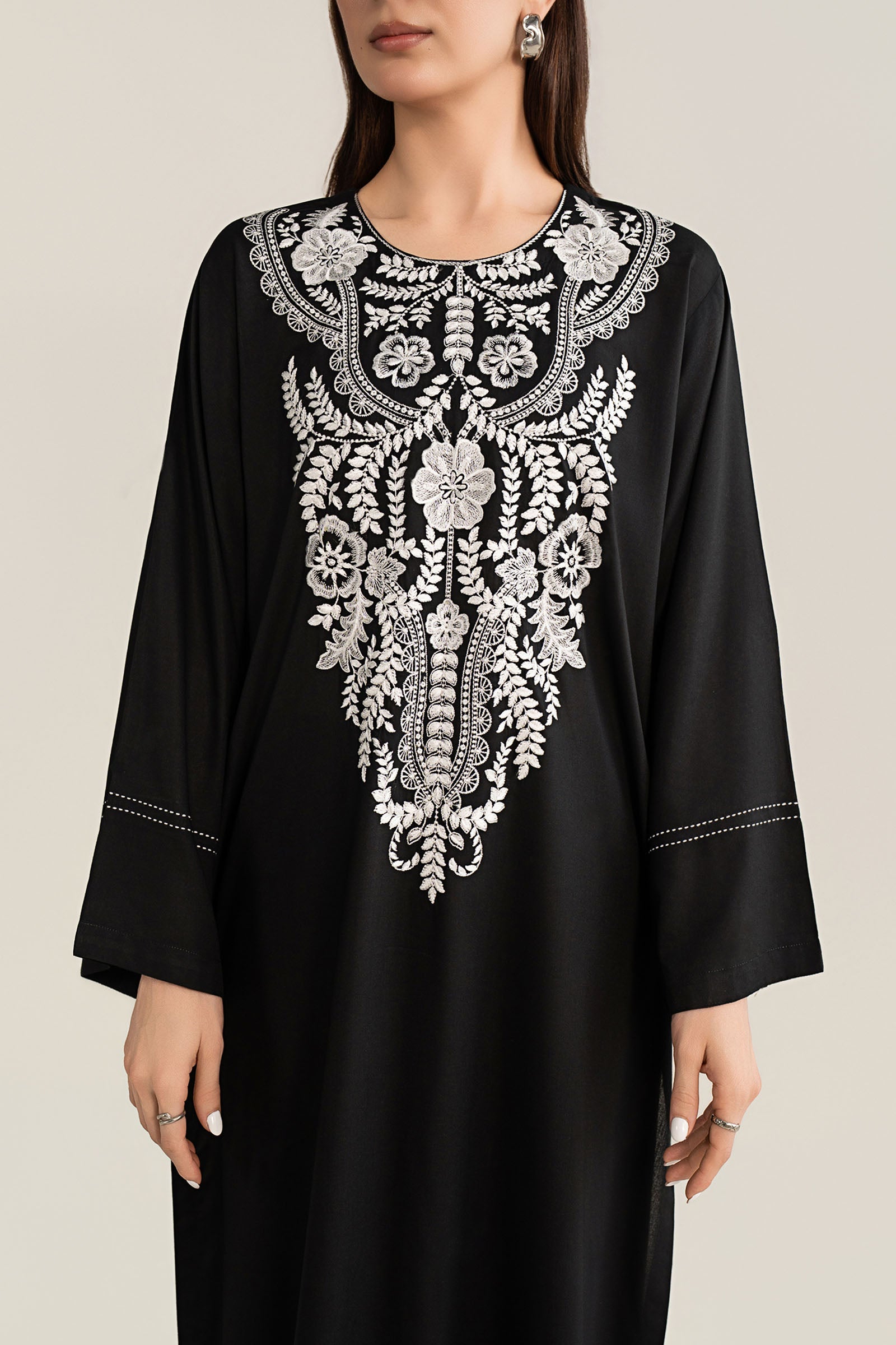 Embroidered Arabic Lawn Shirt