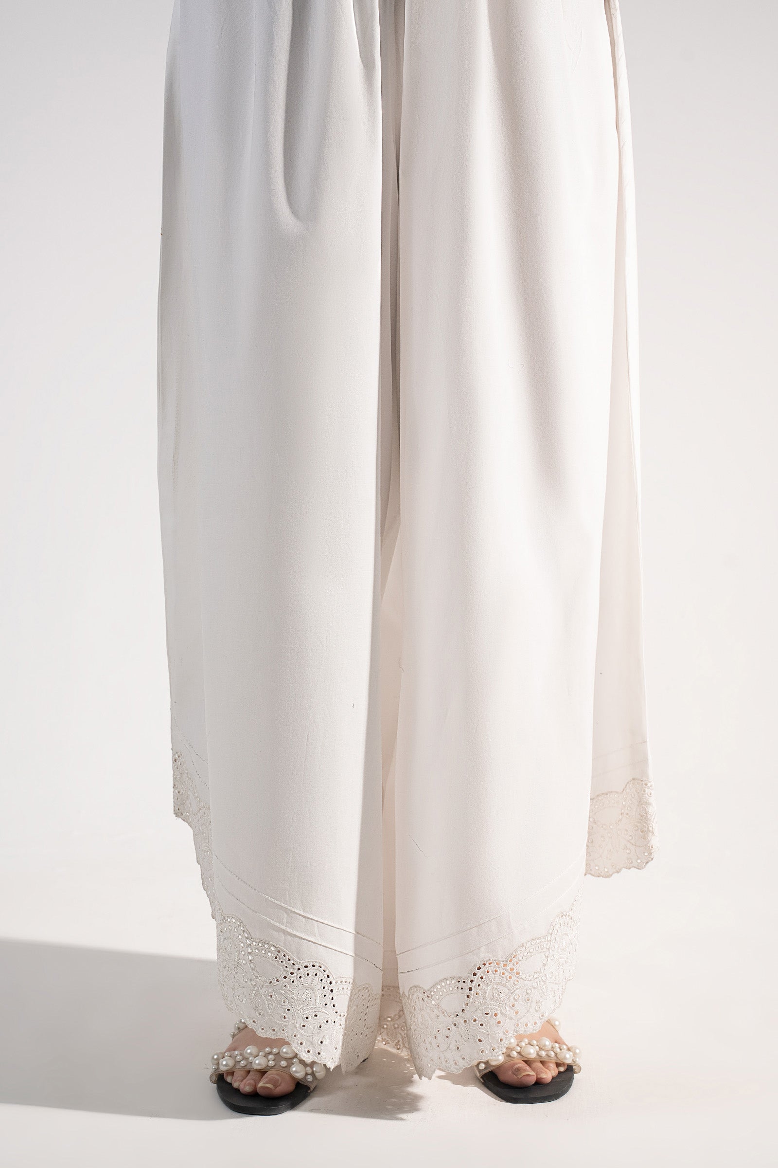 Embroidered Cambric Trouser
