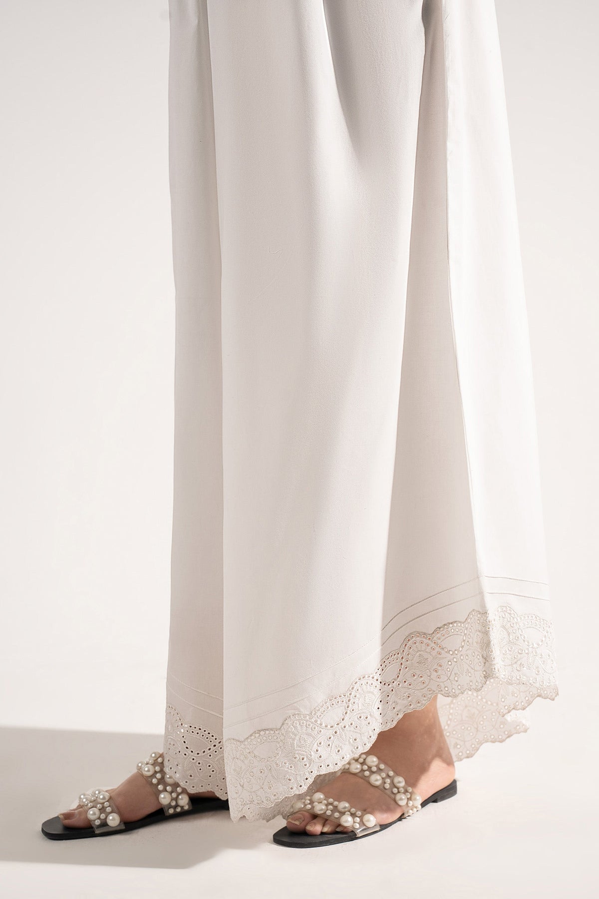 Embroidered Cambric Trouser