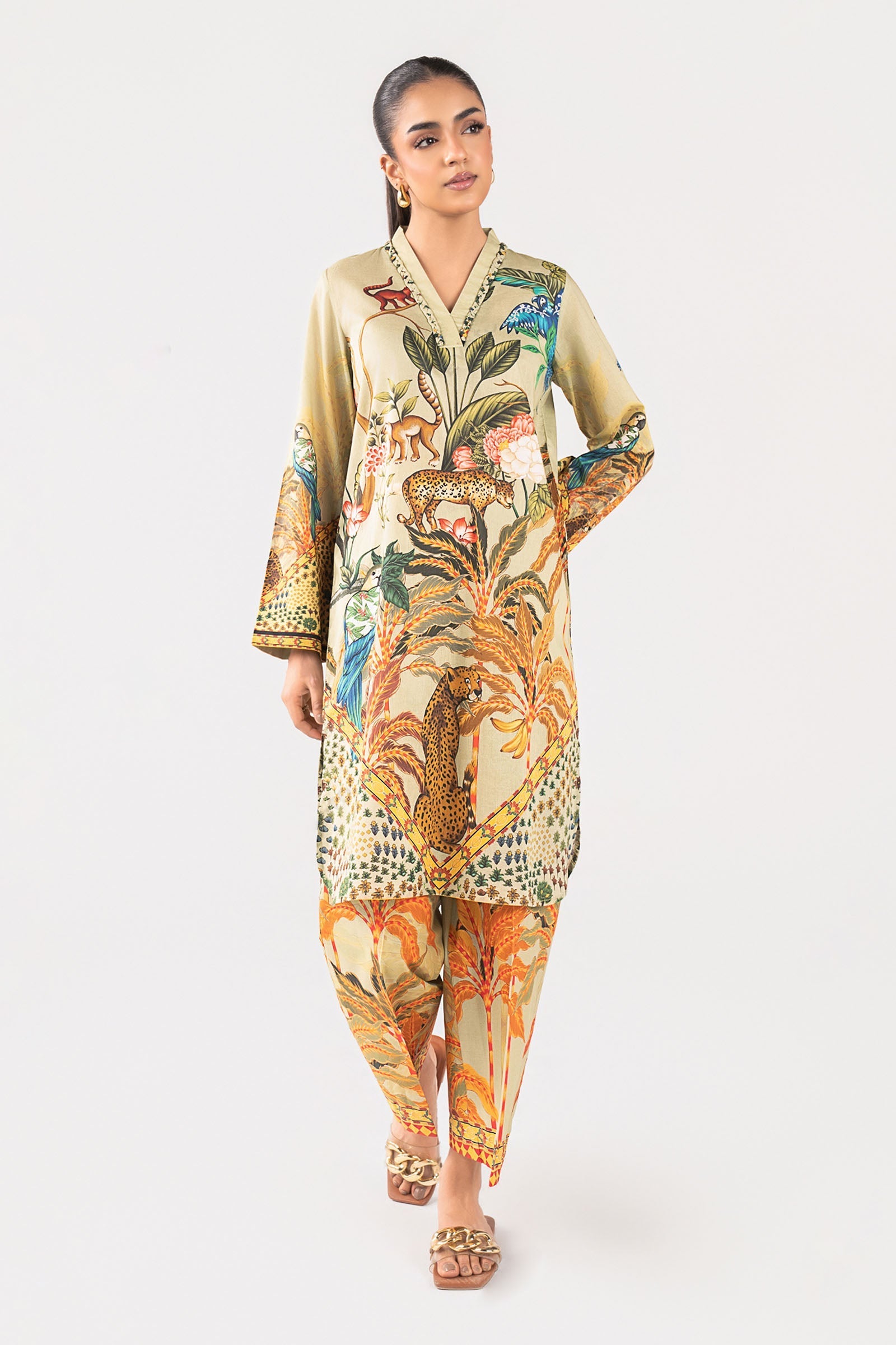 2 Pc Printed Lawn Suit