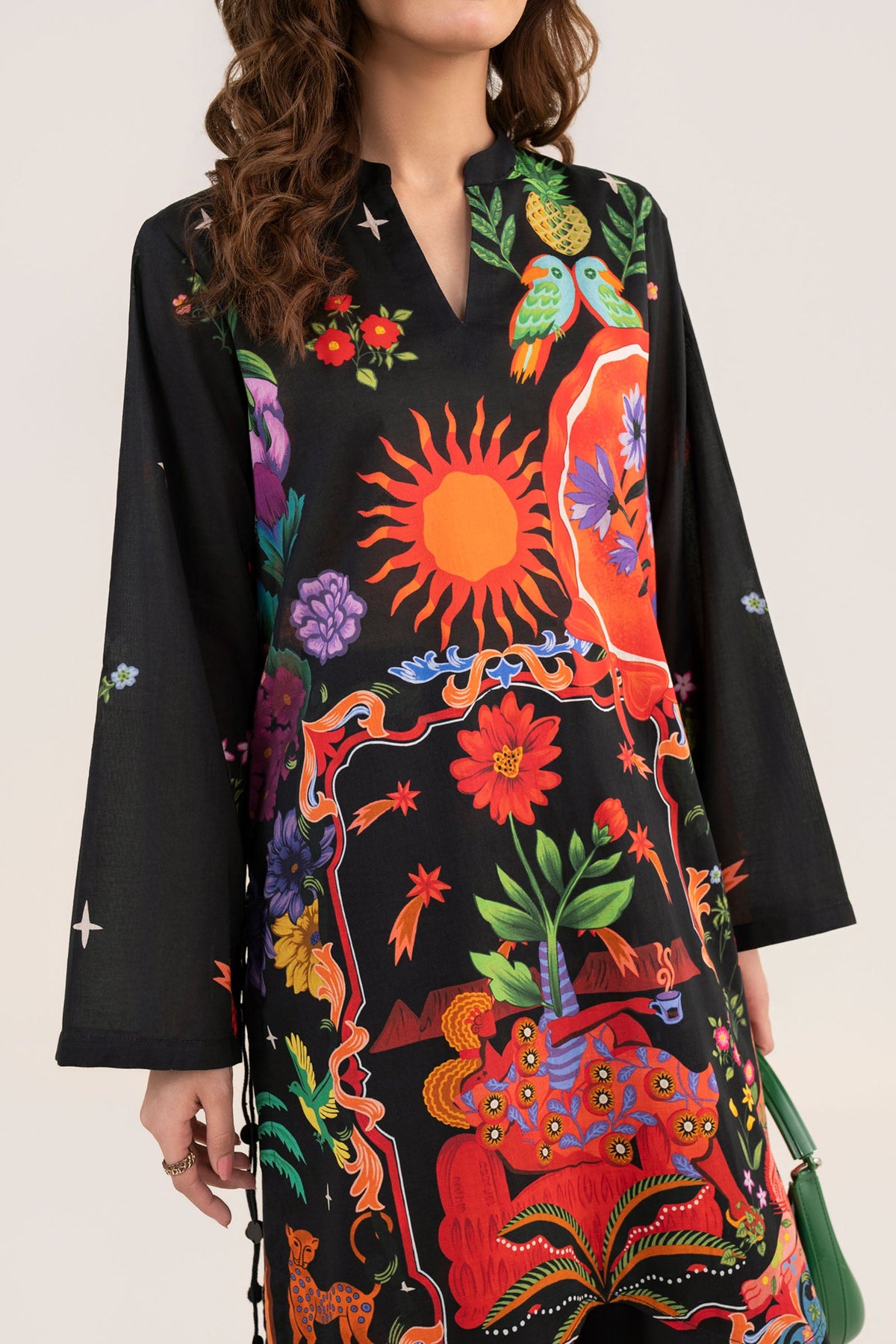 2 Pc Printed Arabic Lawn Suit