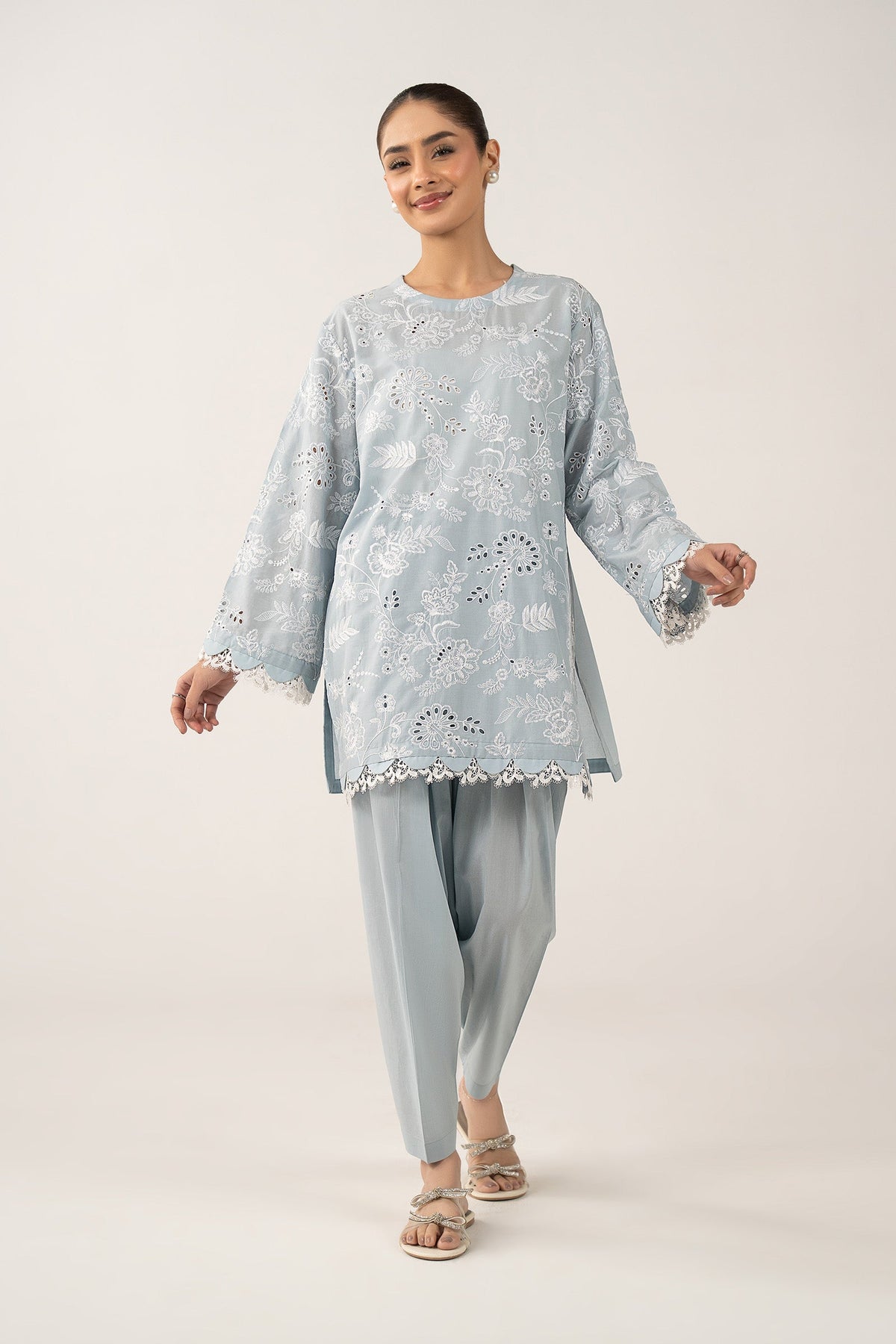 2 Pc Embroidered Lawn Suit