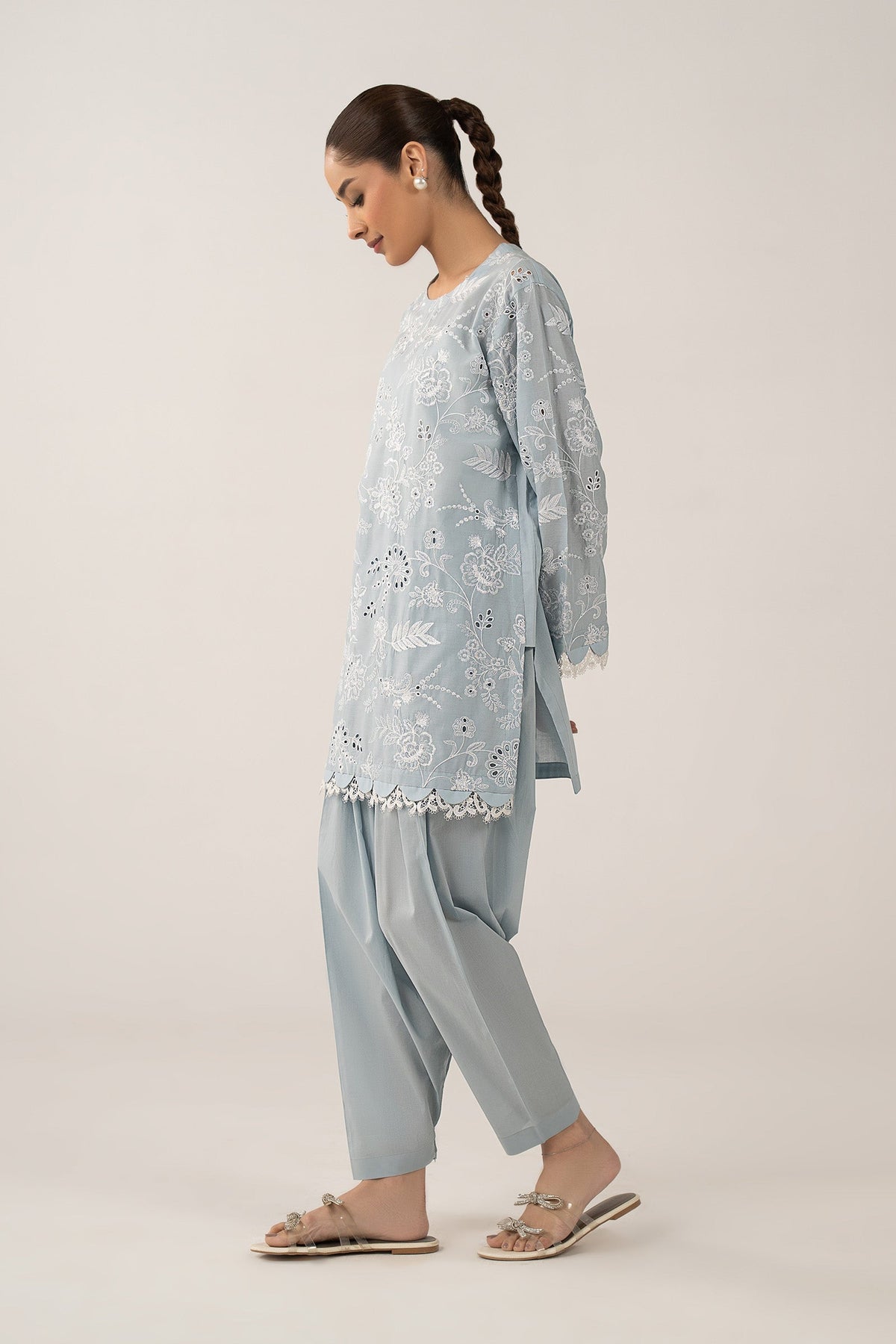 2 Pc Embroidered Lawn Suit