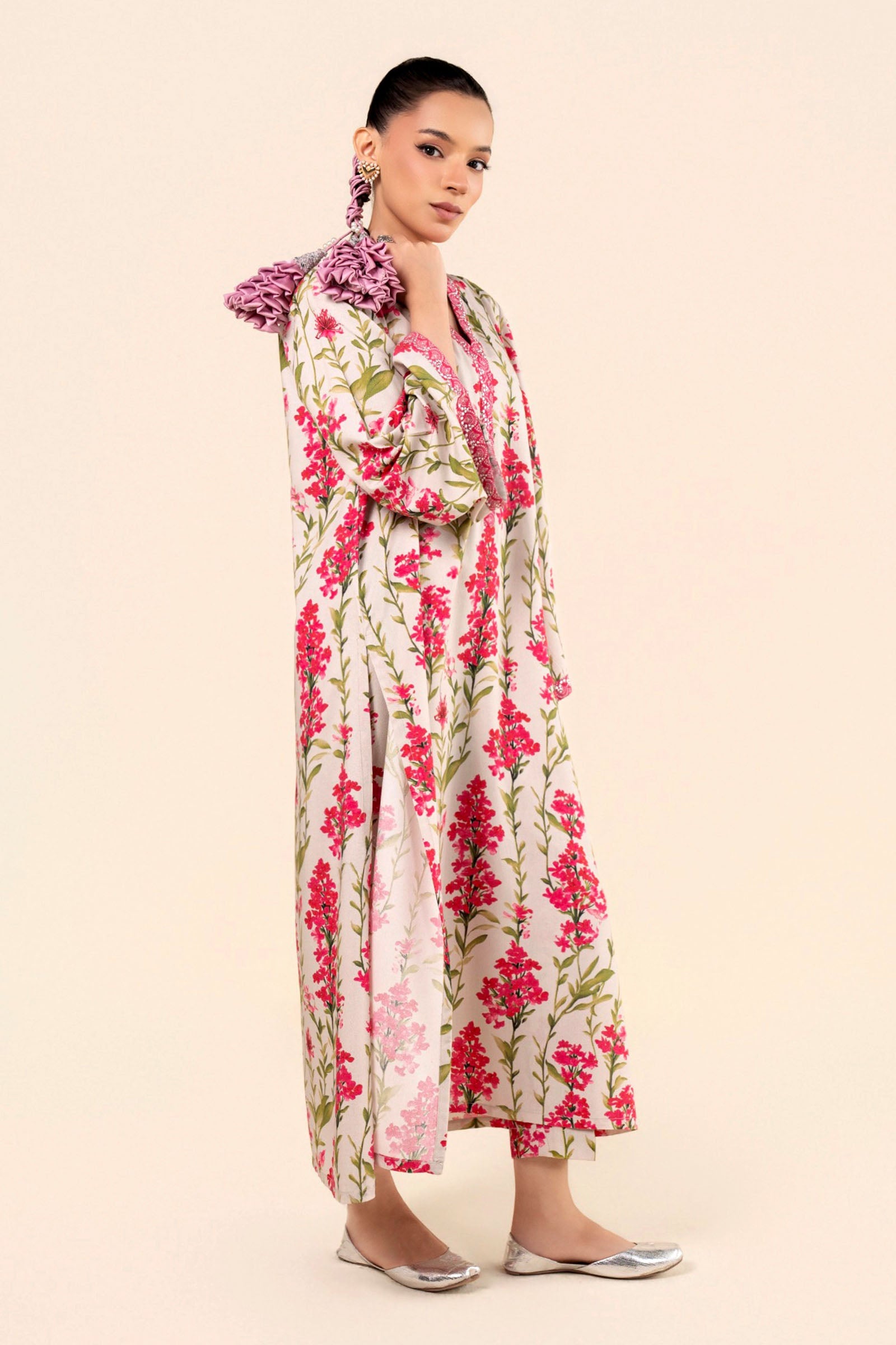 2 Pc Embroidered Karandi Suit