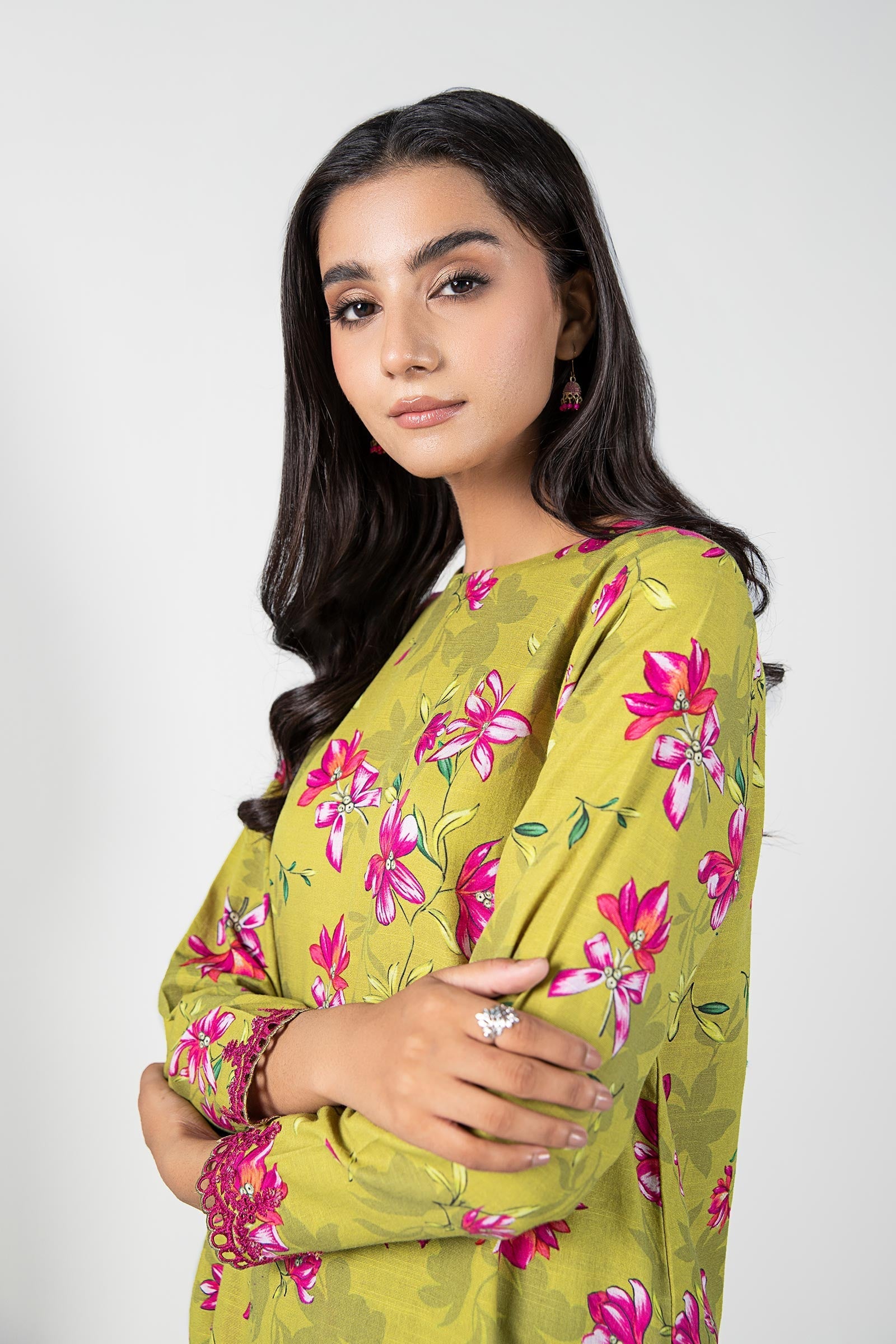 2 Pc Printed Khaddar Suit