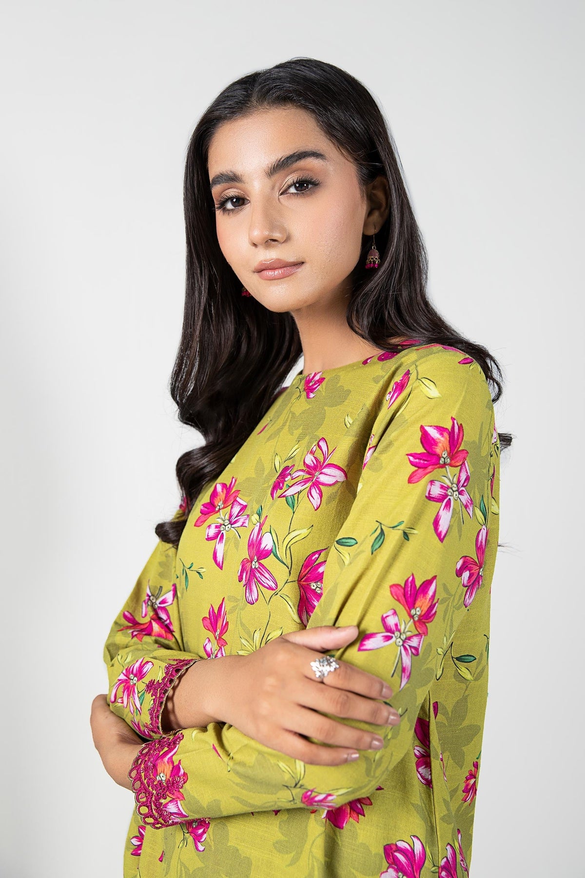2 Pc Printed Khaddar Suit