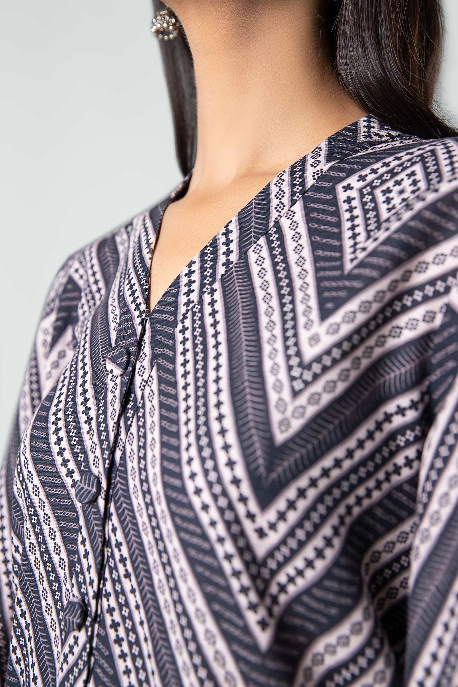 3 Pc Printed Khaddar Suit