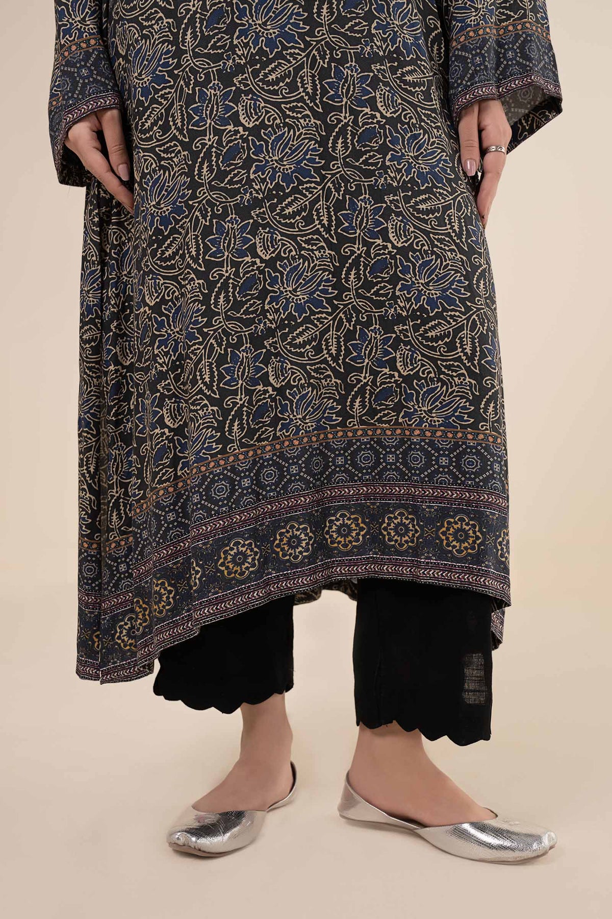 2 Pc Embroidered Marina Twill Suit