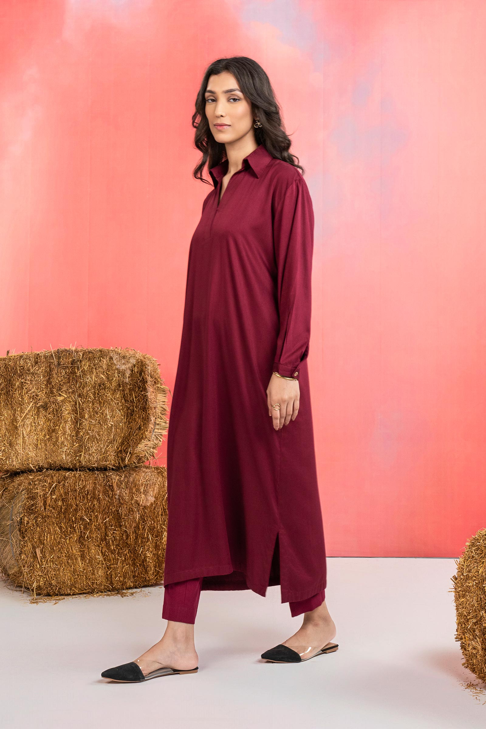 Dyed Herringbone Shirt