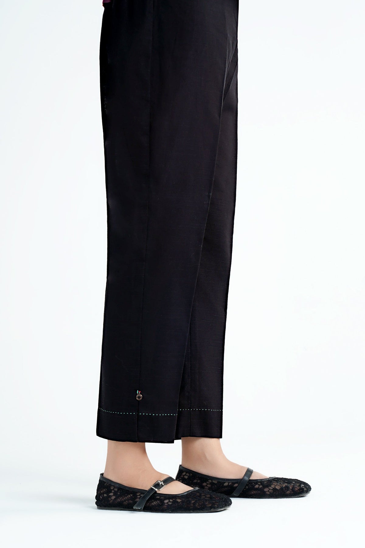 Dyed Slub Khaddar Trouser