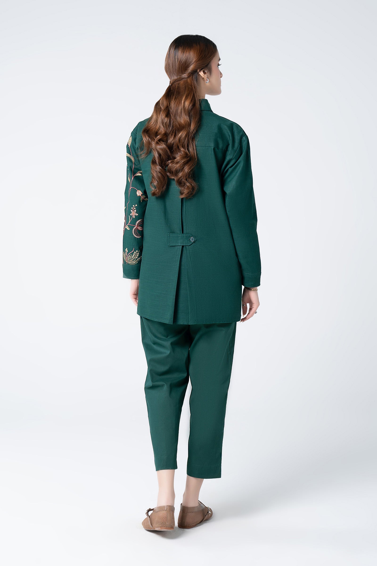 Embroidered Crosshatch Shirt