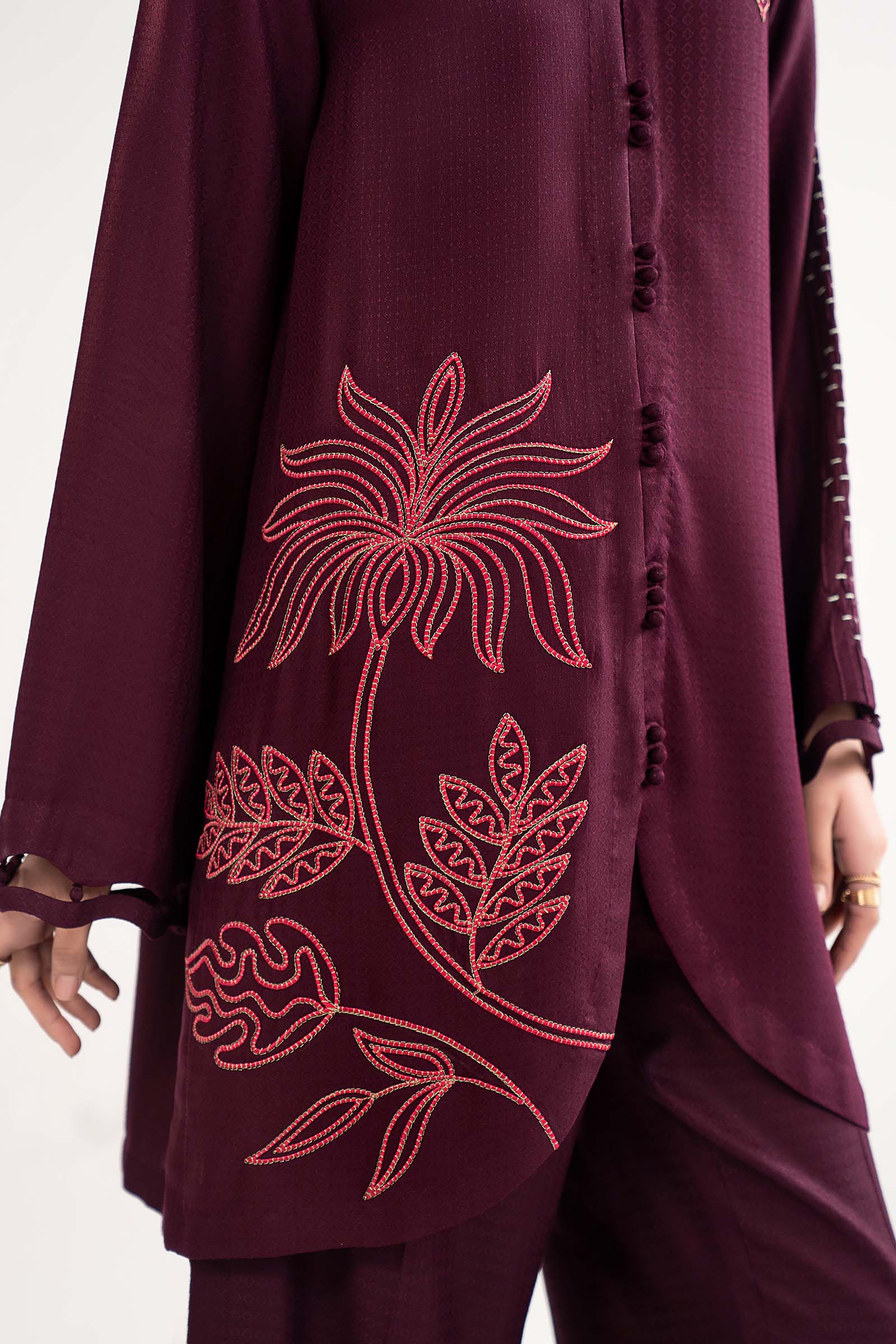 2 Pc Printed Slub Khaddar Suit